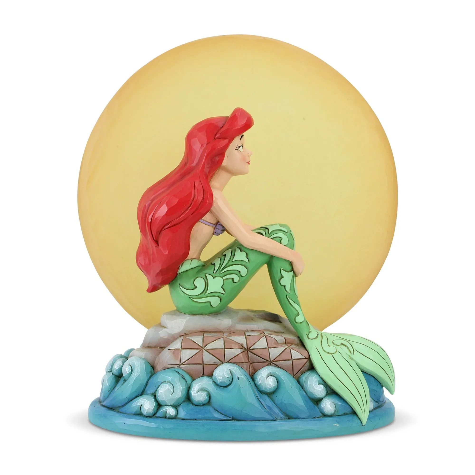 Enesco Gift Figurines | Ariel Sitting on Rock by Moon