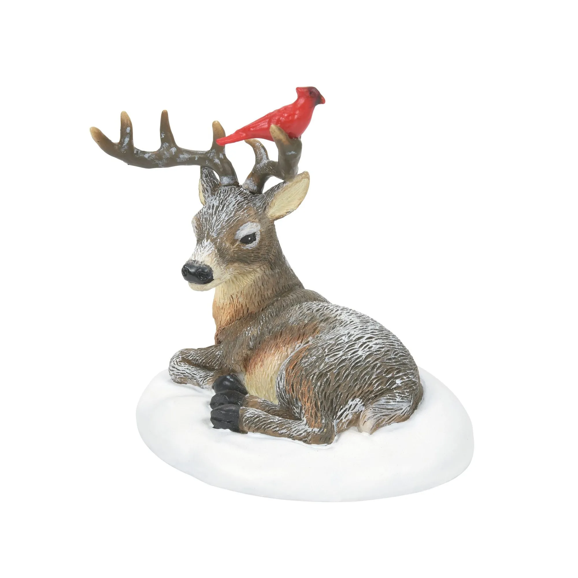 Department 56 Village Parts And Accessories | Cardinal Christmas Deer