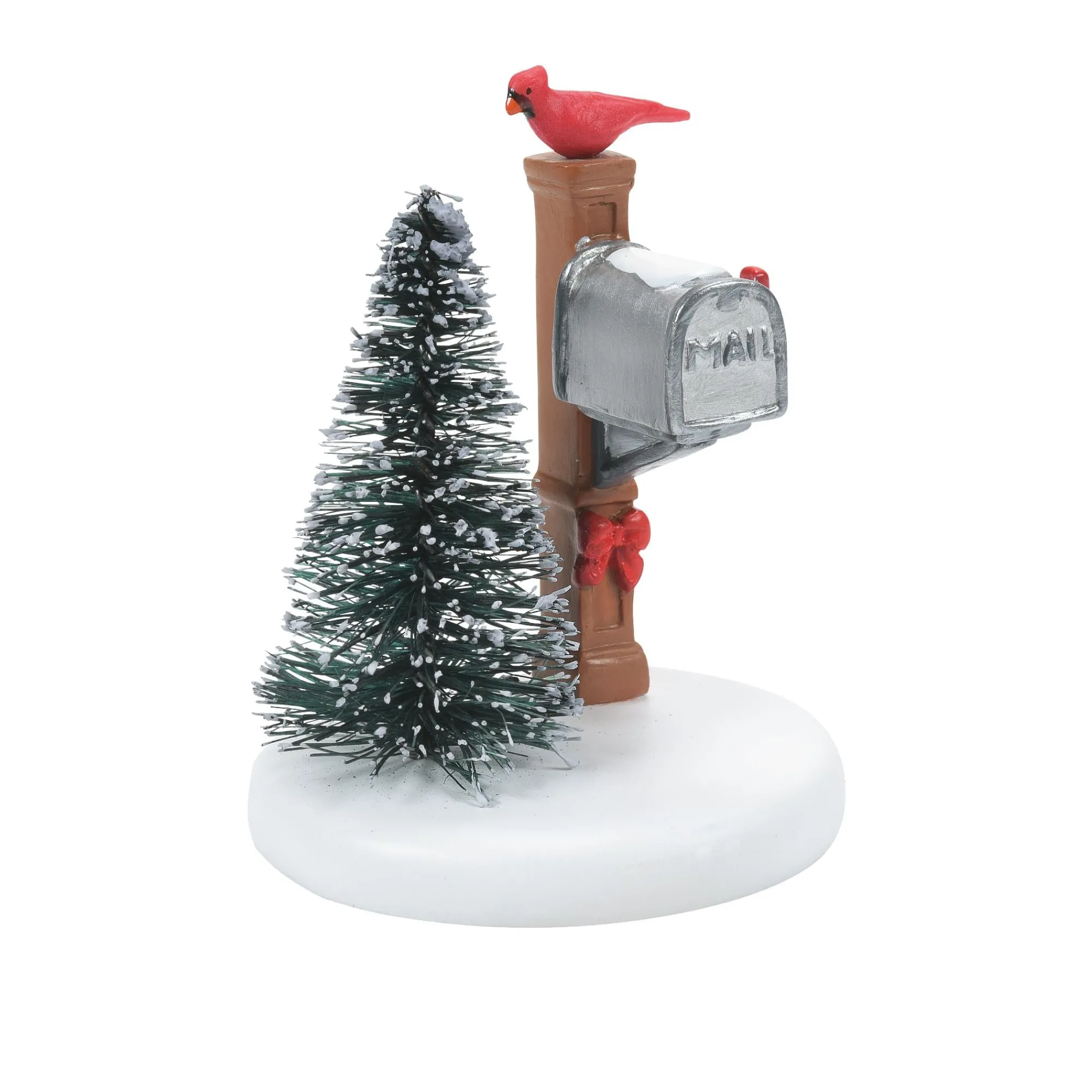 Department 56 Village Parts And Accessories | Cardinal Christmas Mailbox