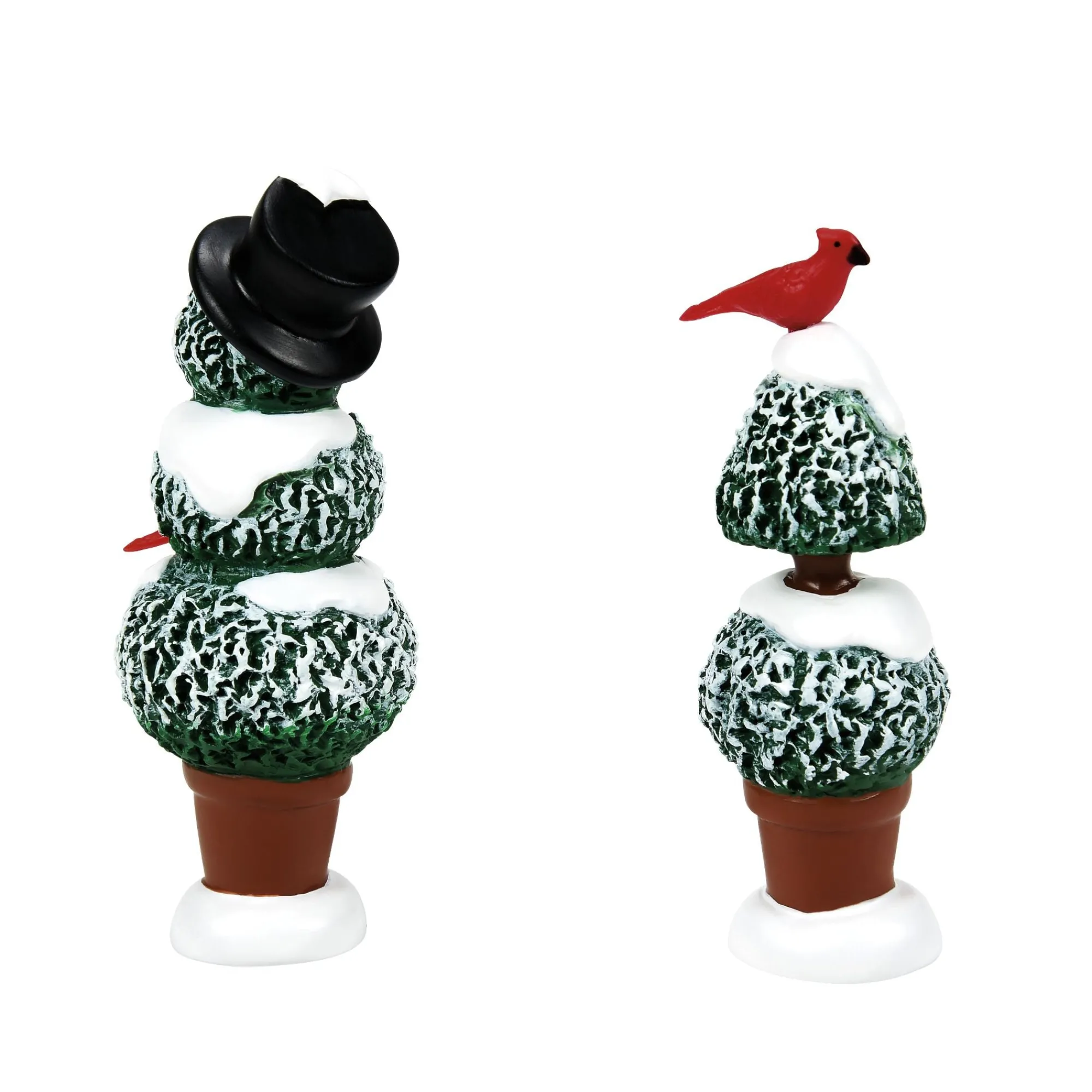Department 56 Village Parts And Accessories | Cardinal Topiaries S/2