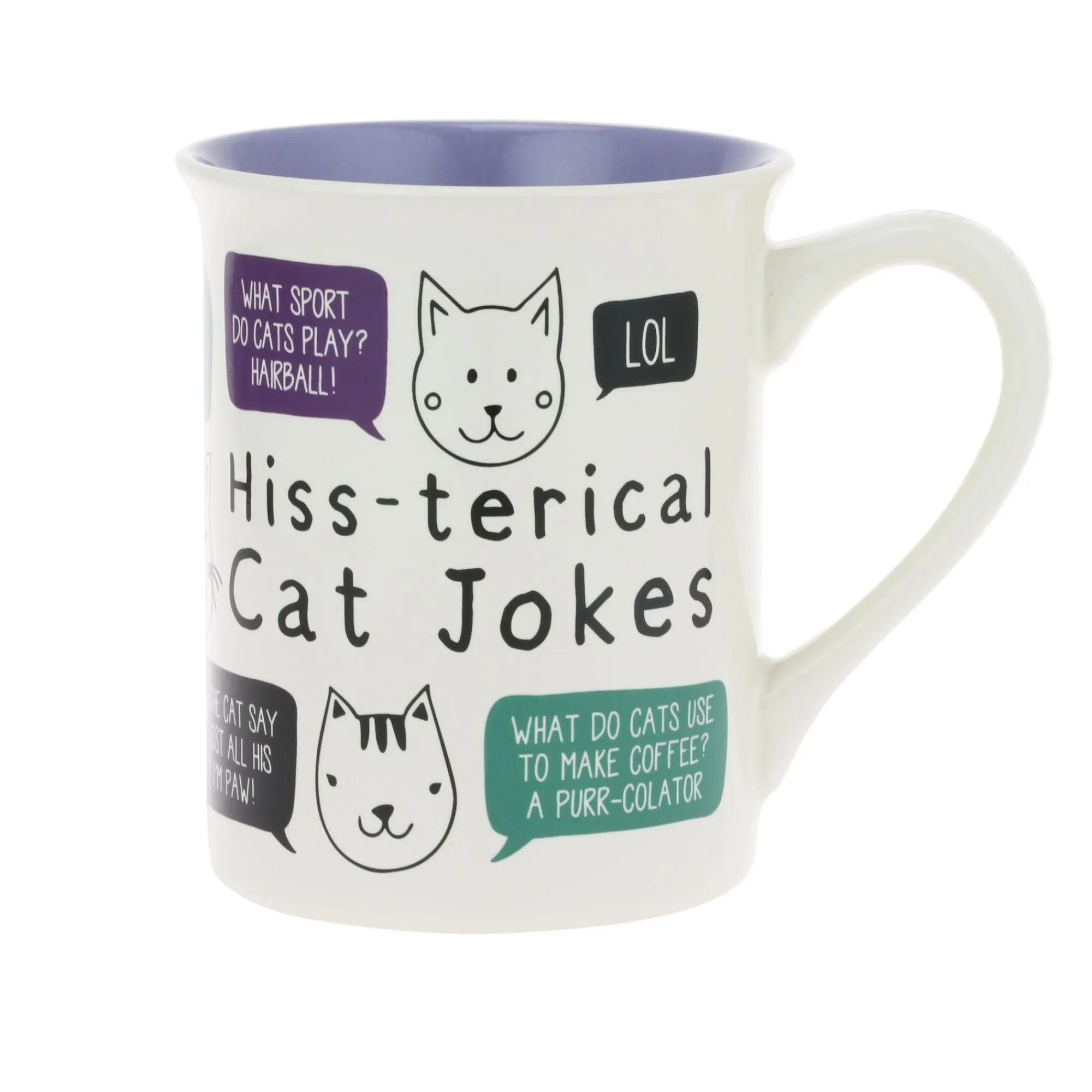 Enesco Gift Mugs | Drinkware | CAT JOKES MUG 16 OZ