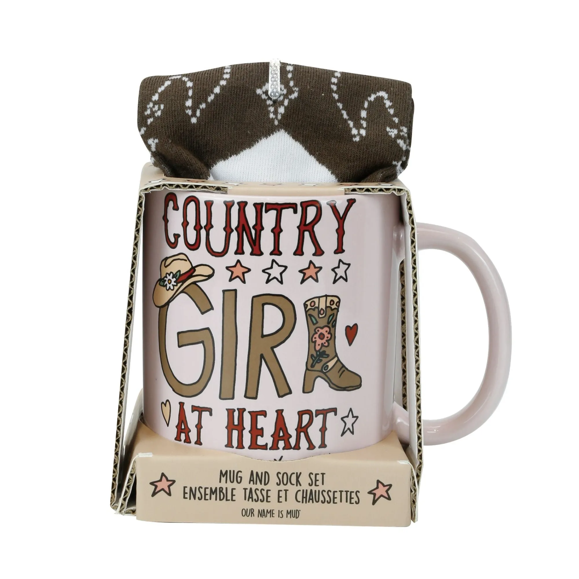 Enesco Gift Mugs | Drinkware | Country Girl Mug Sock Set
