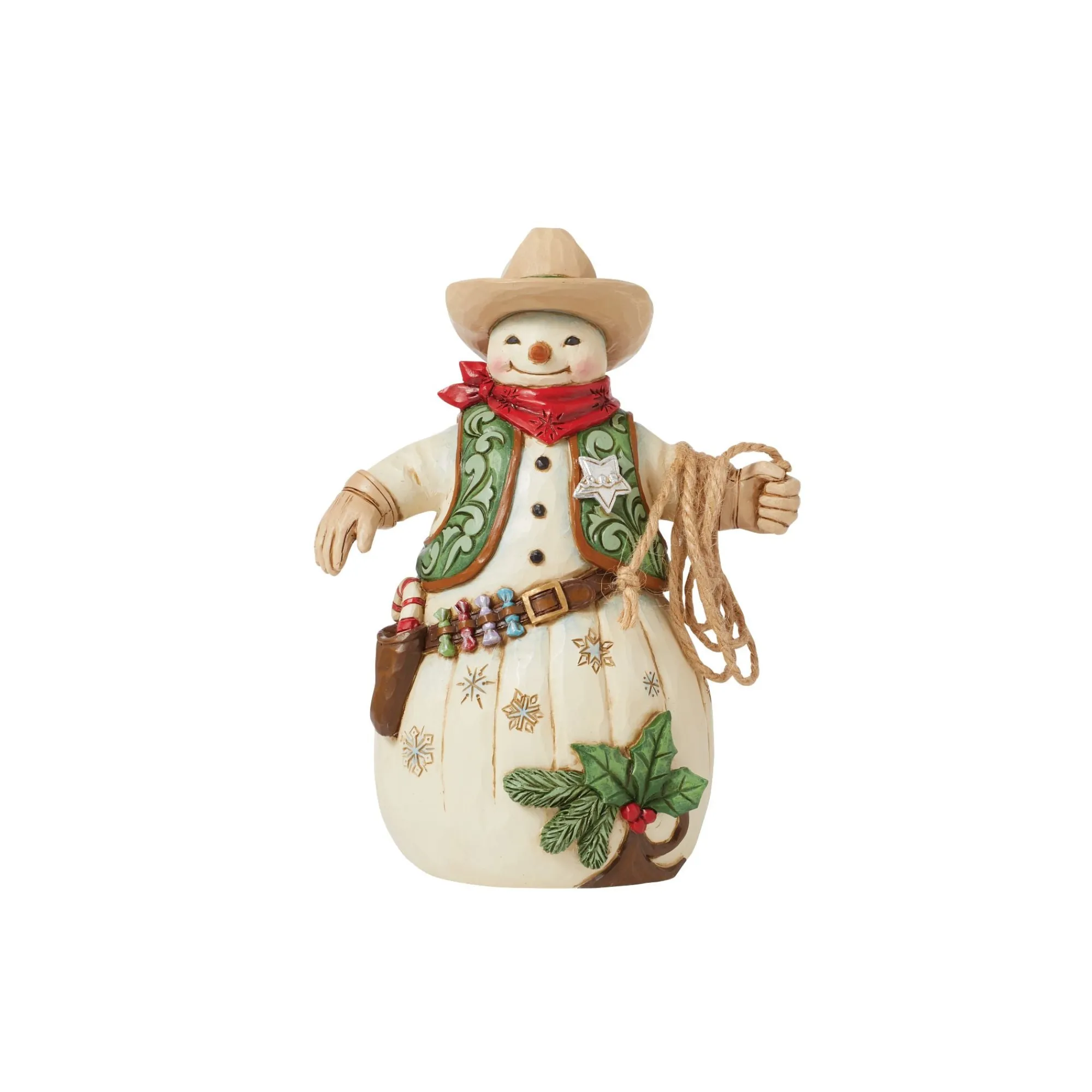 Enesco Gift Figurines | Snowman | Cowboy Snowman Figurine