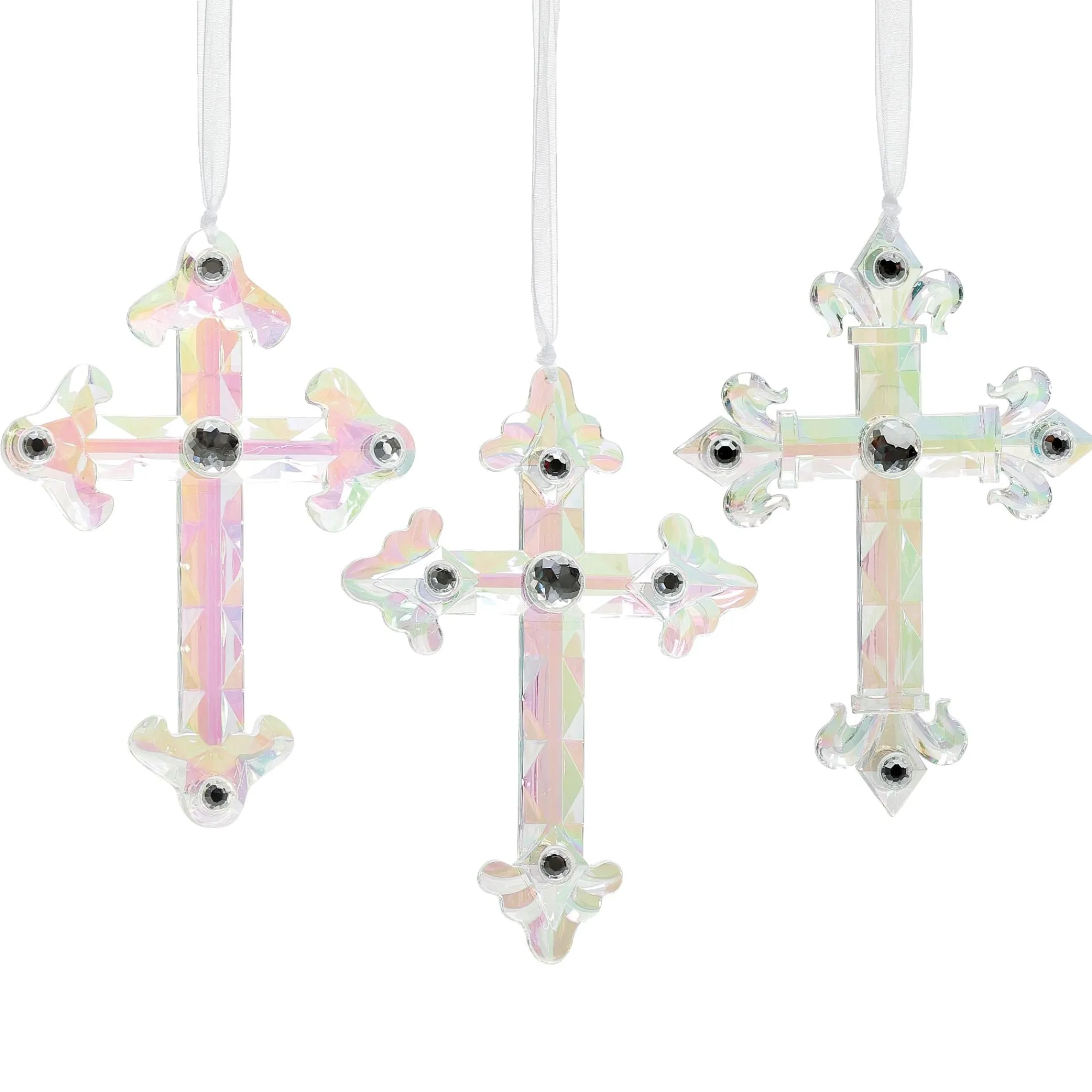 Enesco Gift Ornaments | Cross Orn, 3 Asst