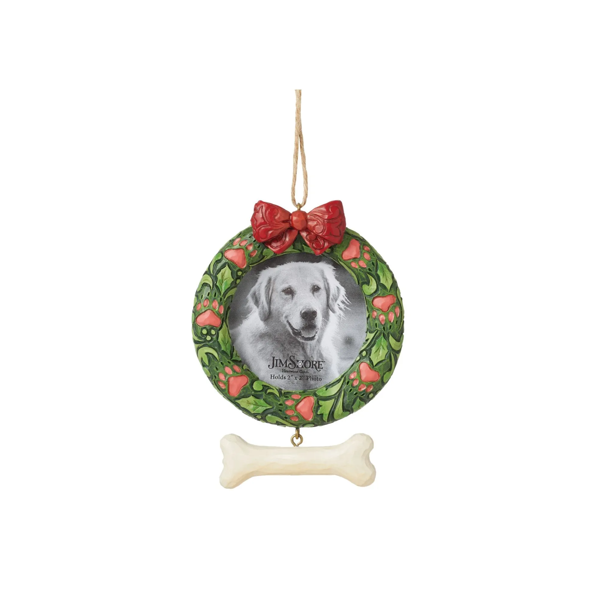 Enesco Gift Ornaments | Dog Pet Wreath Frame Orn