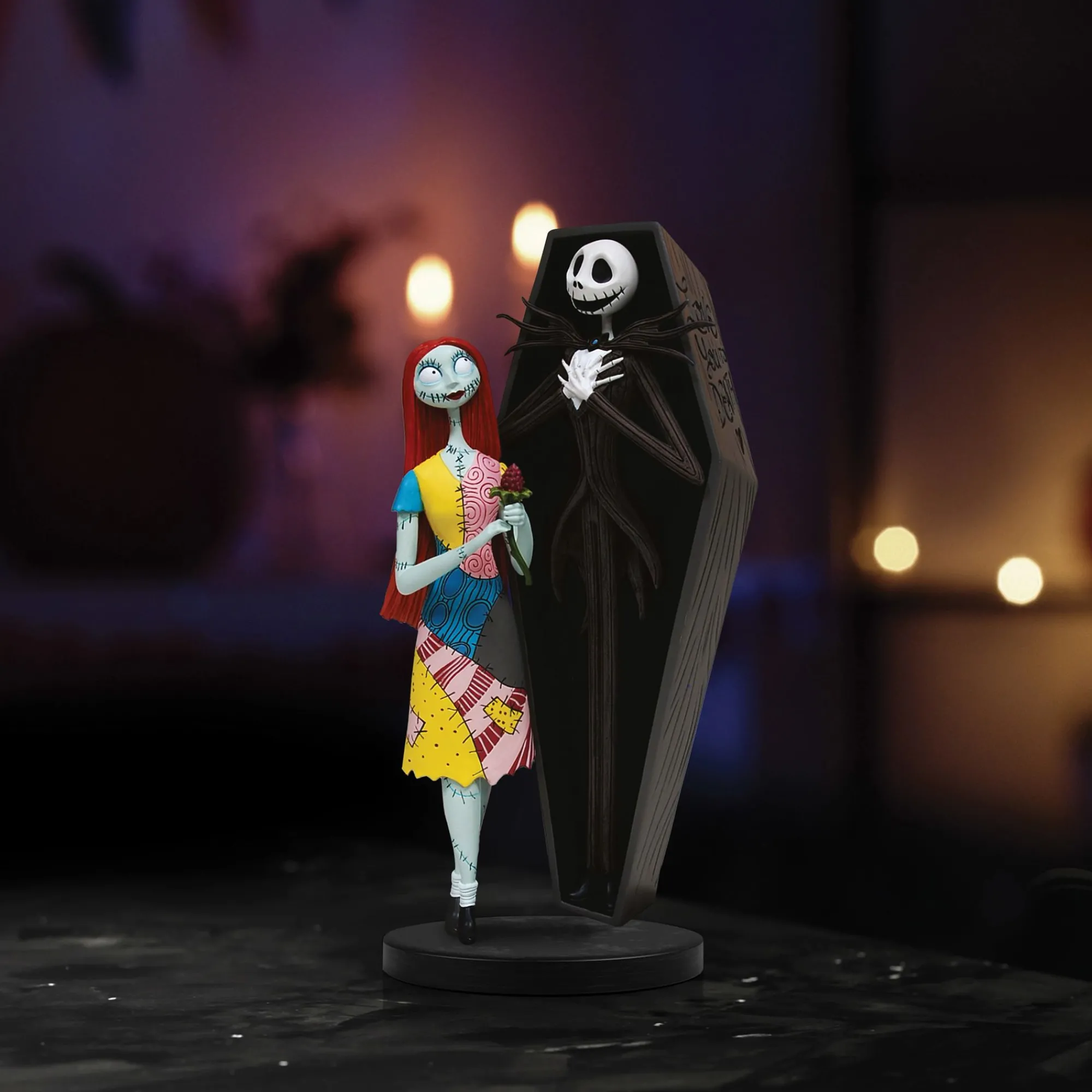 Enesco Gift Figurines | DSSHO Jack &Sally Coffin Fig