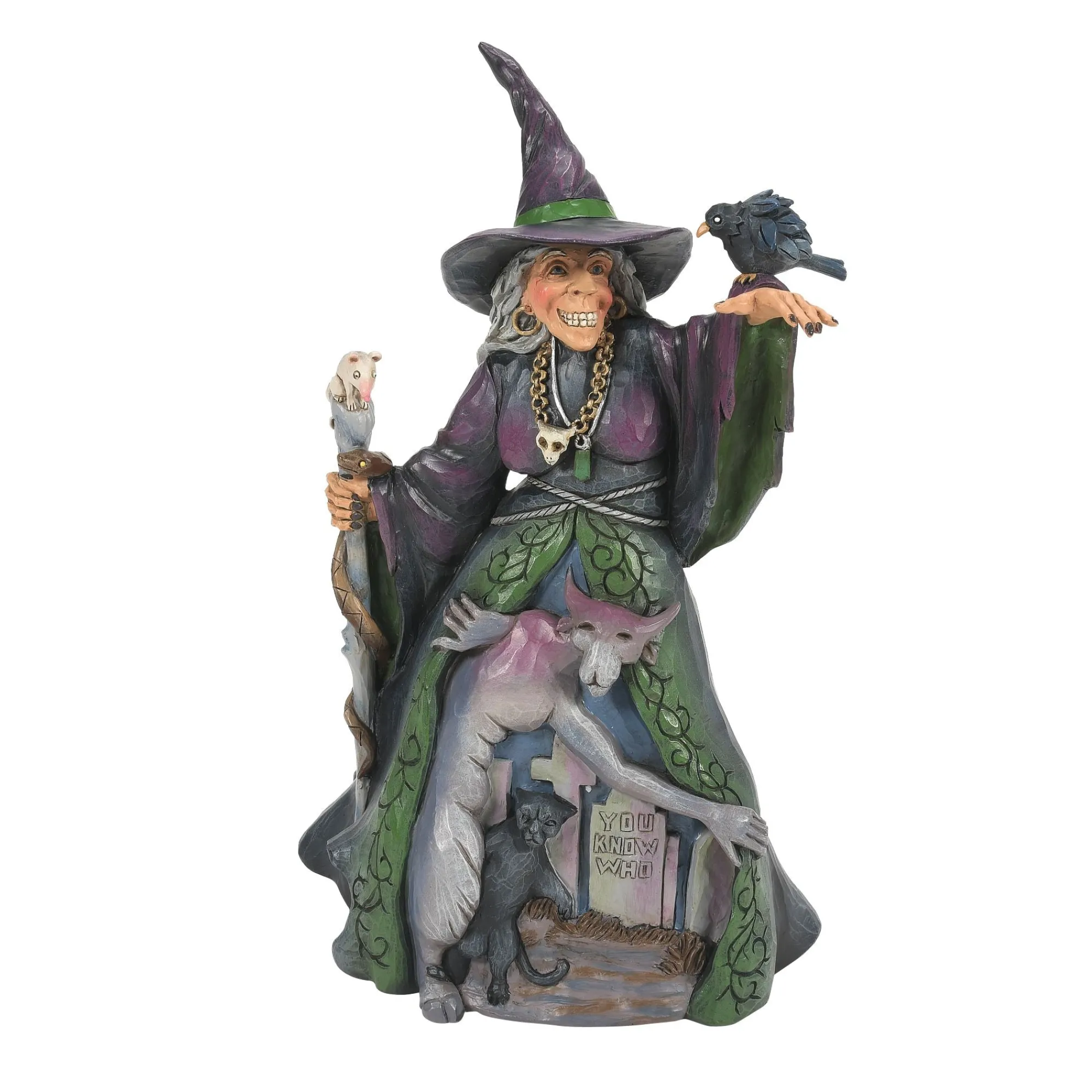 Enesco Gift Figurines | Evil Witch withGraveyard Fig