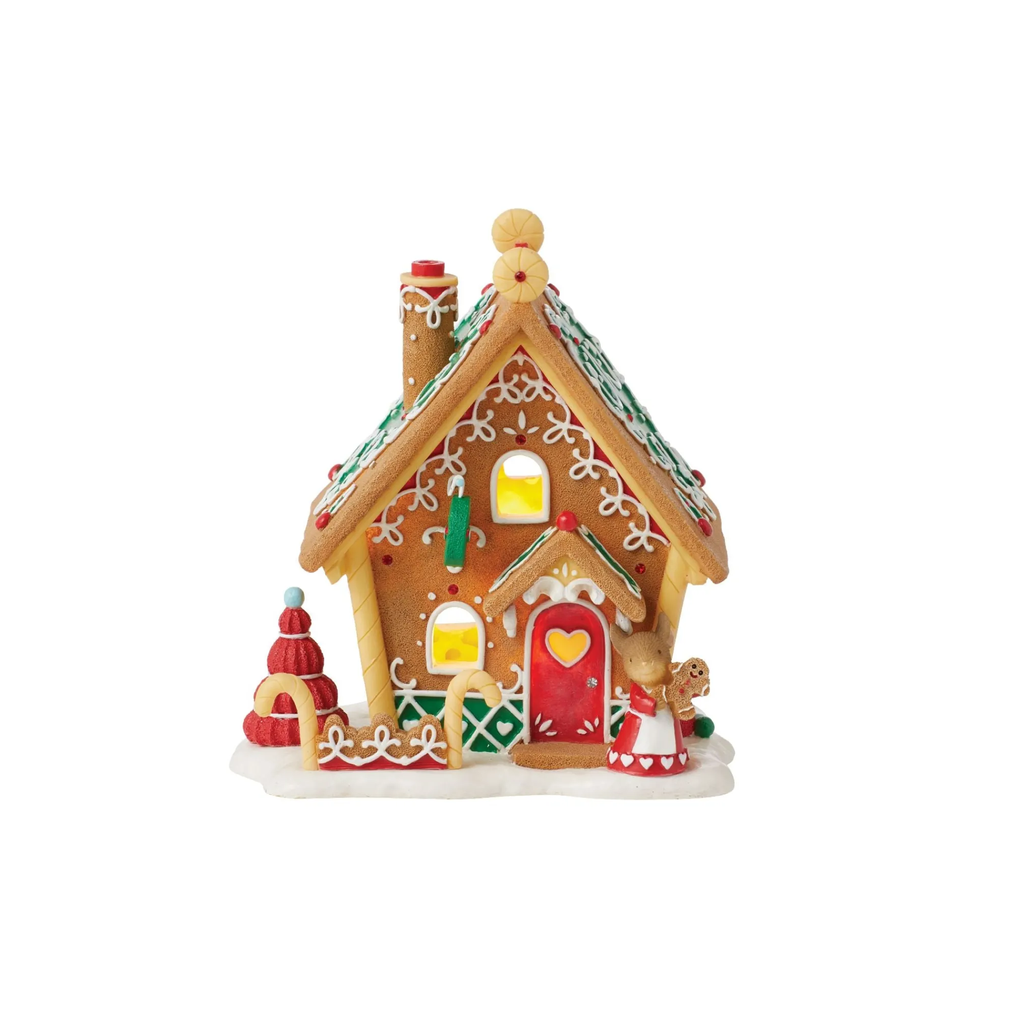 Enesco Gift Figurines | Gingerbread house mouse fig