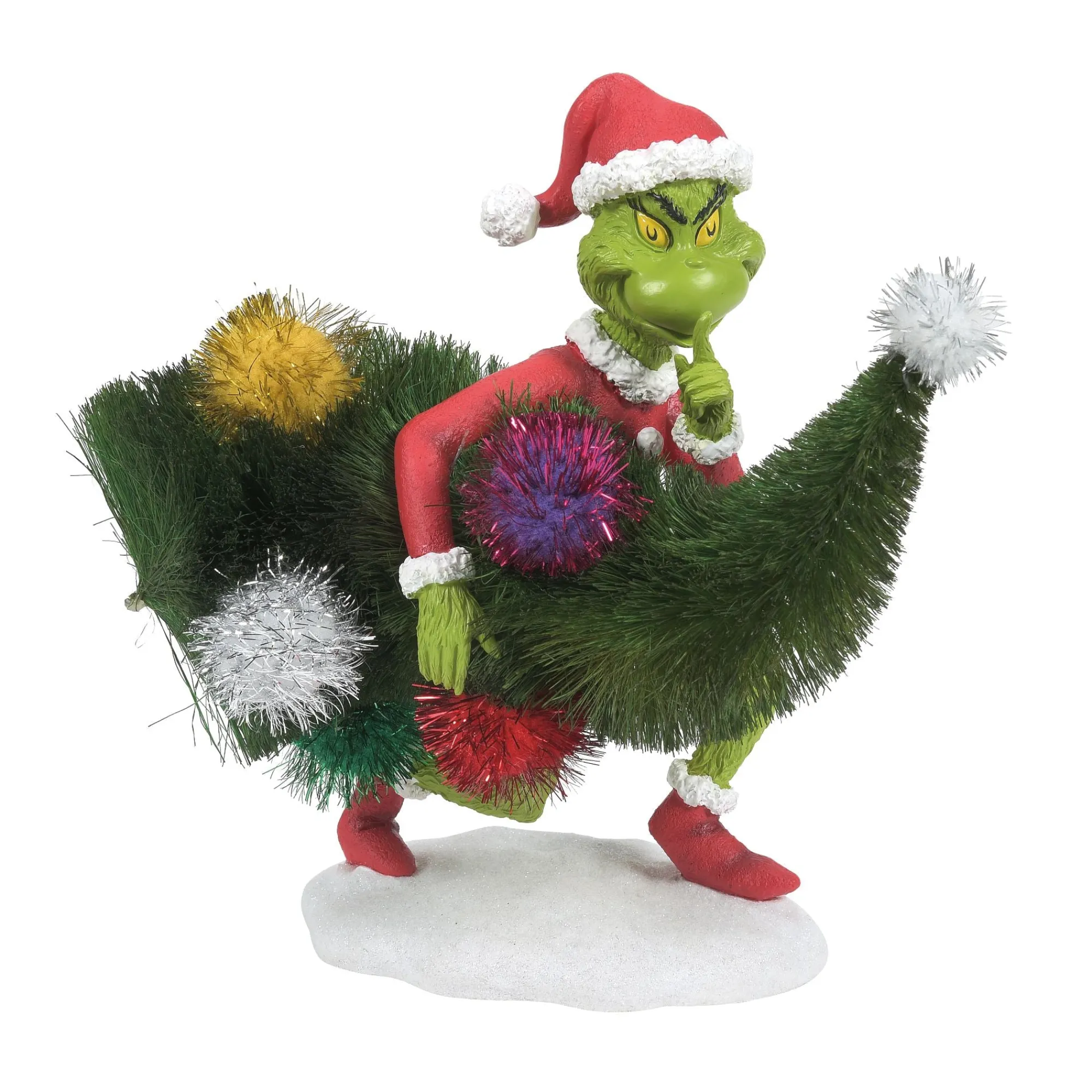 Department 56 Figurines | Grinch Stealing Tree Figurine