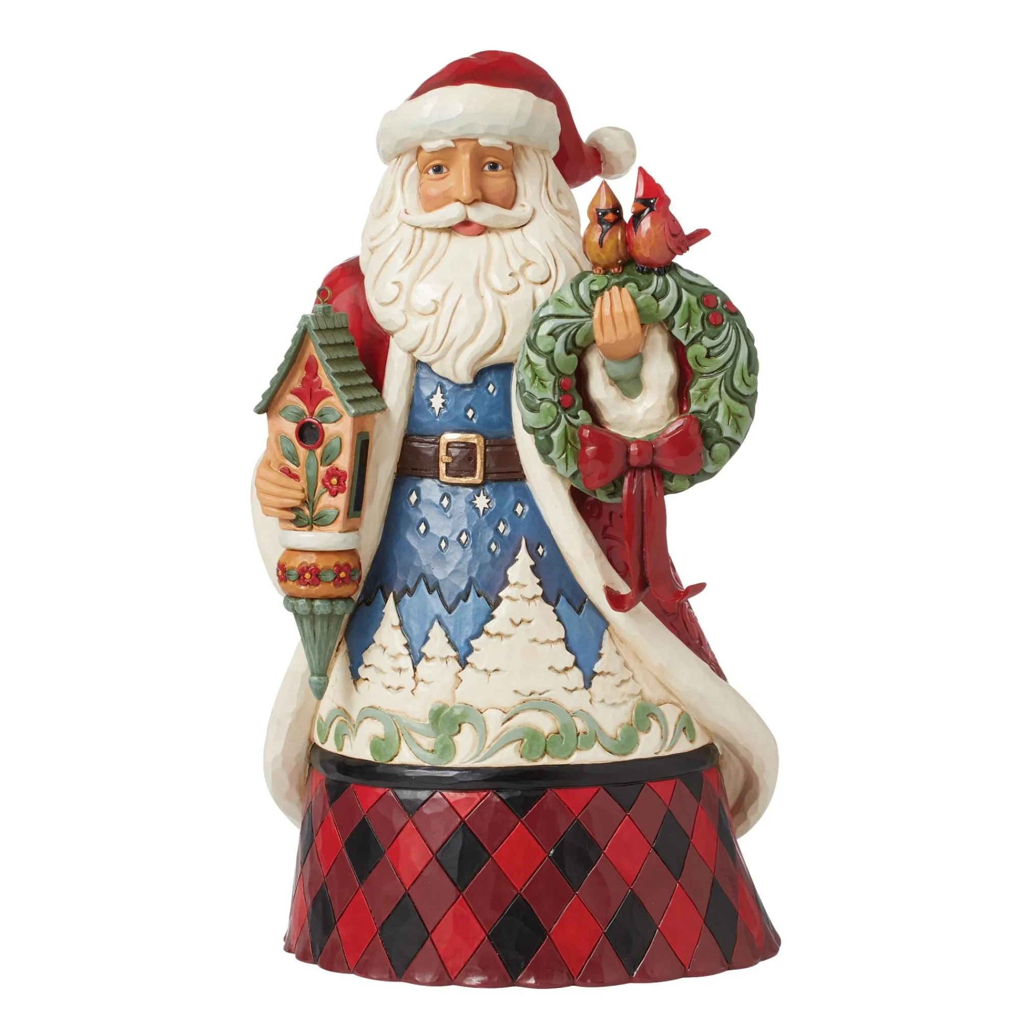 Enesco Gift Figurines | Santas | Highland Glen Santa Bird Fig