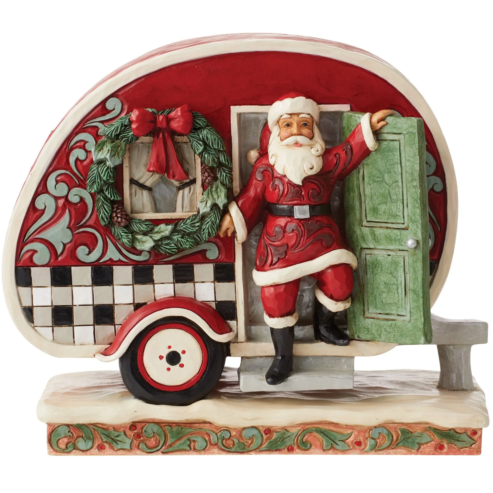 Enesco Gift Figurines | Santas | Highland Glen Santa Camper