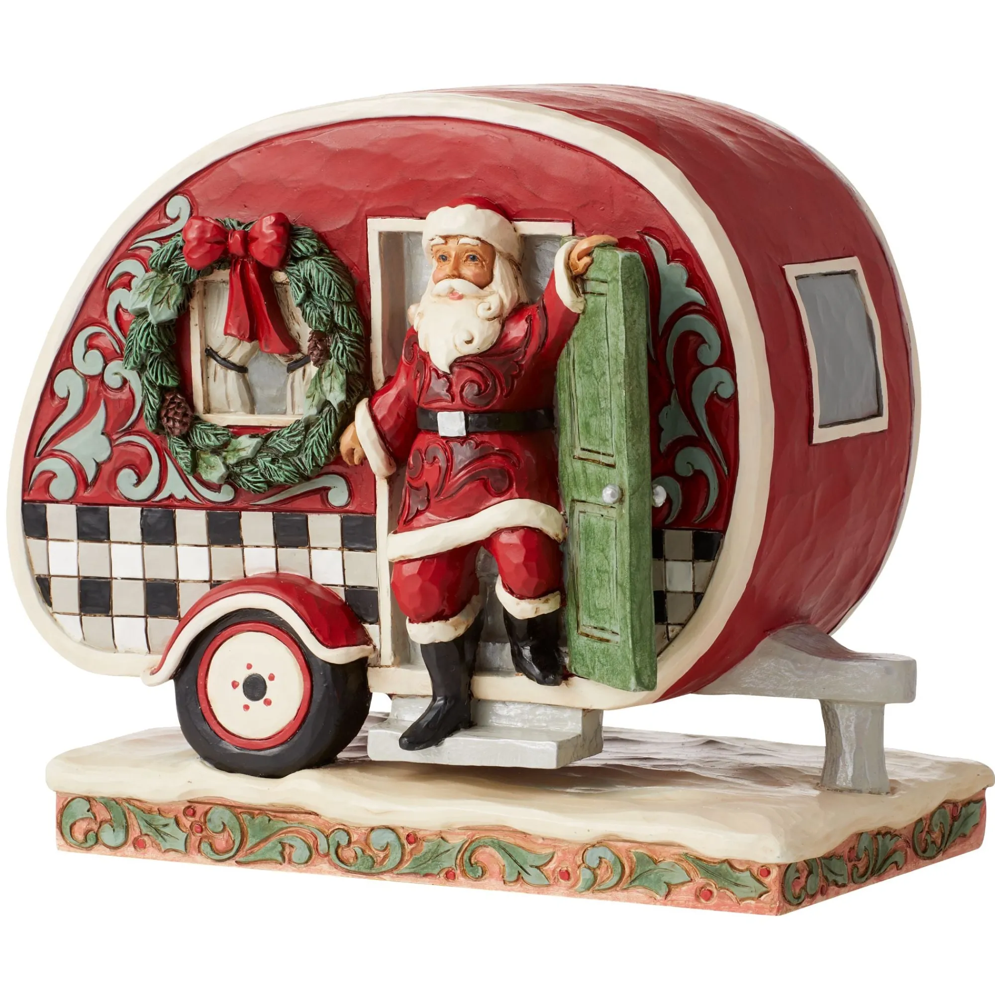 Enesco Gift Figurines | Santas | Highland Glen Santa Camper