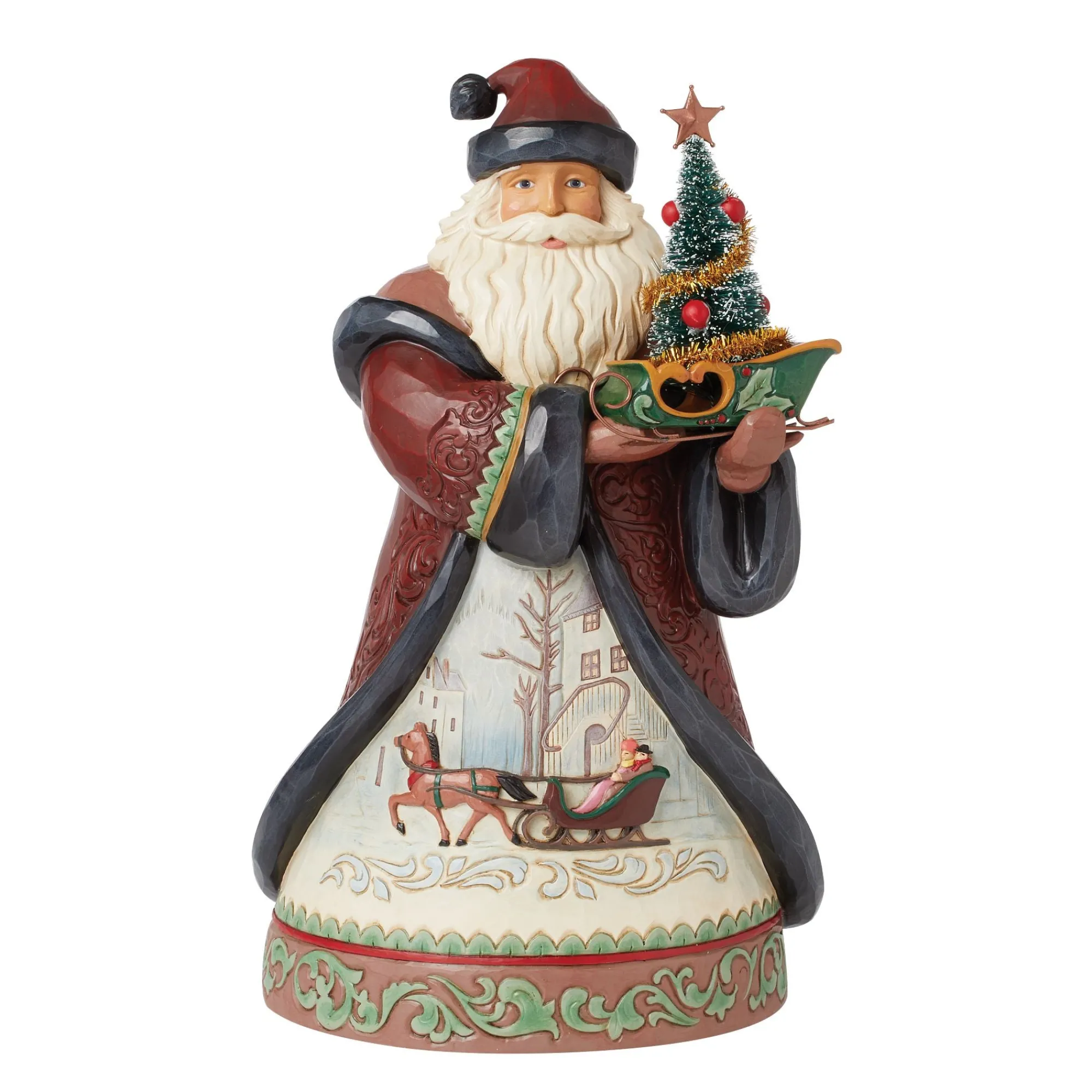 Enesco Gift Figurines | Santas | Holiday Manor Santa Sled Fig
