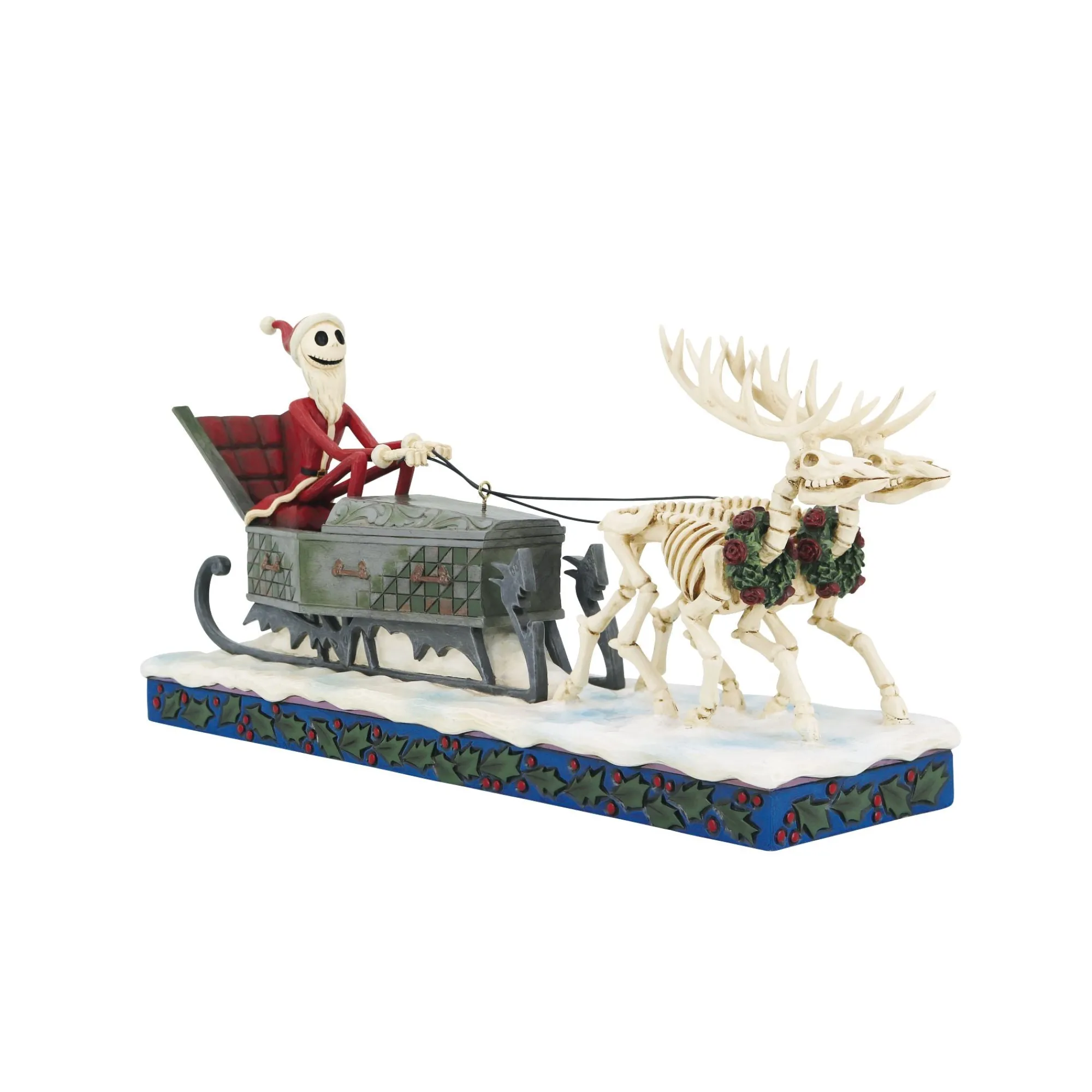 Enesco Gift Figurines | Santas | Jack Skeleton Sleigh