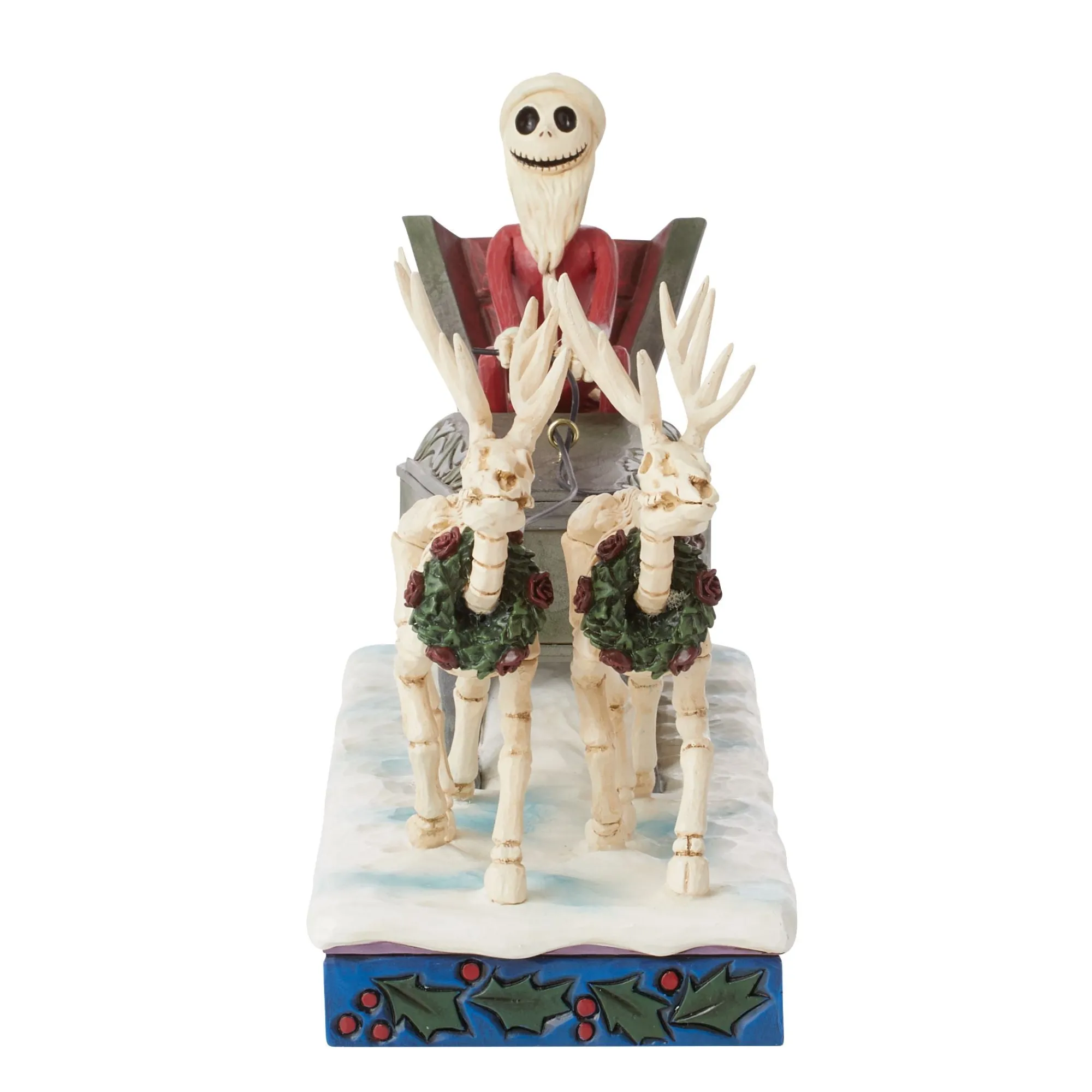 Enesco Gift Figurines | Santas | Jack Skeleton Sleigh