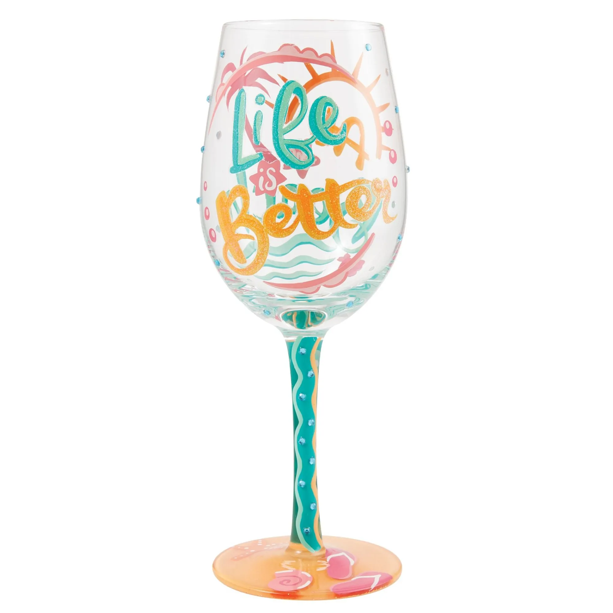 Enesco Gift Drinkware | Life At TheBeach Wine Glass
