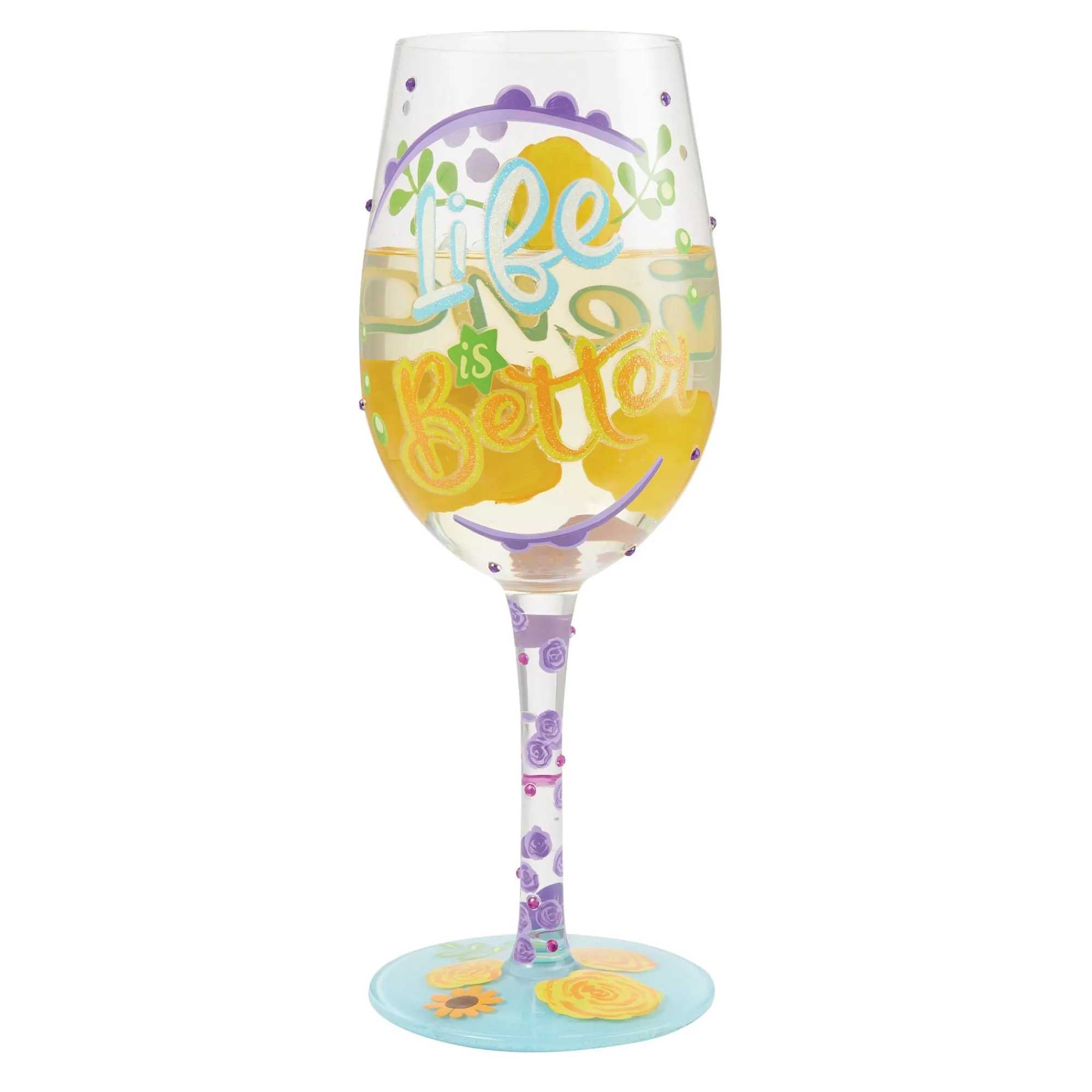 Enesco Gift Drinkware | Life with Friends Wine Glass