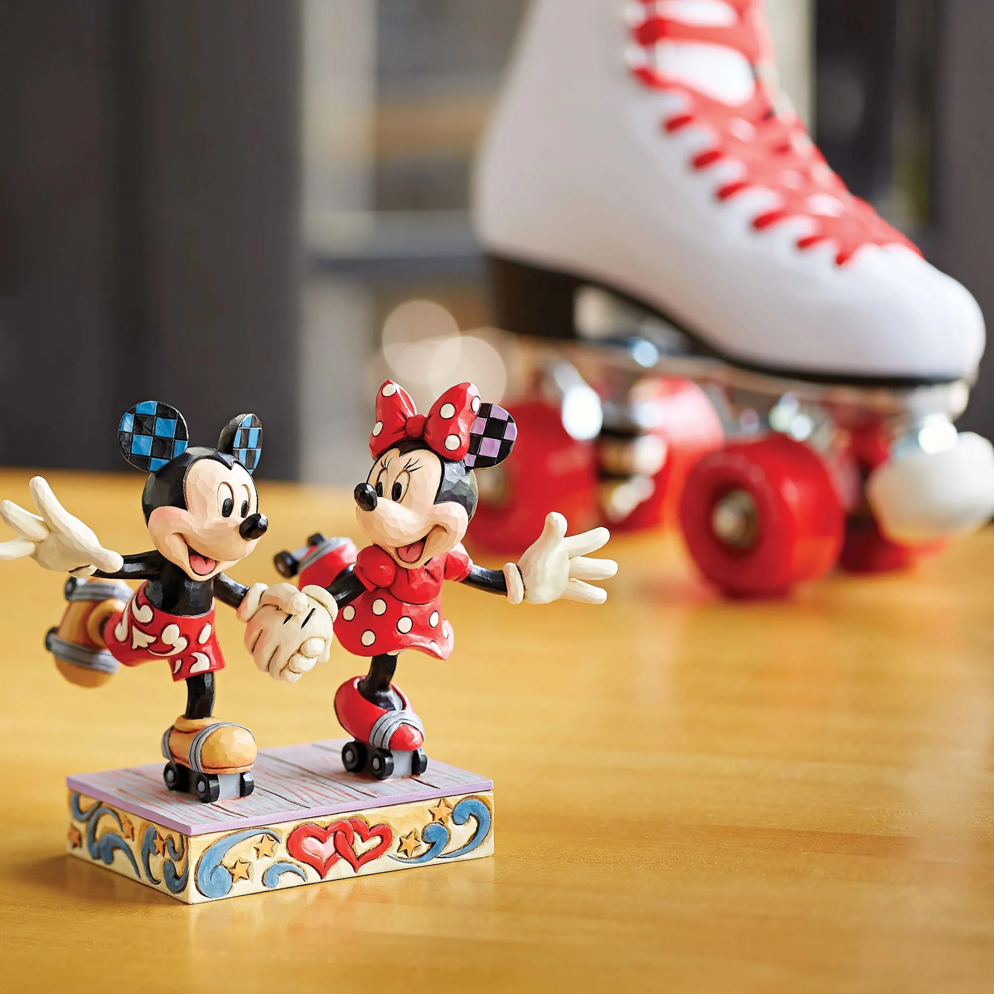 Enesco Gift Figurines | Mickey & Minnie Roller Skating