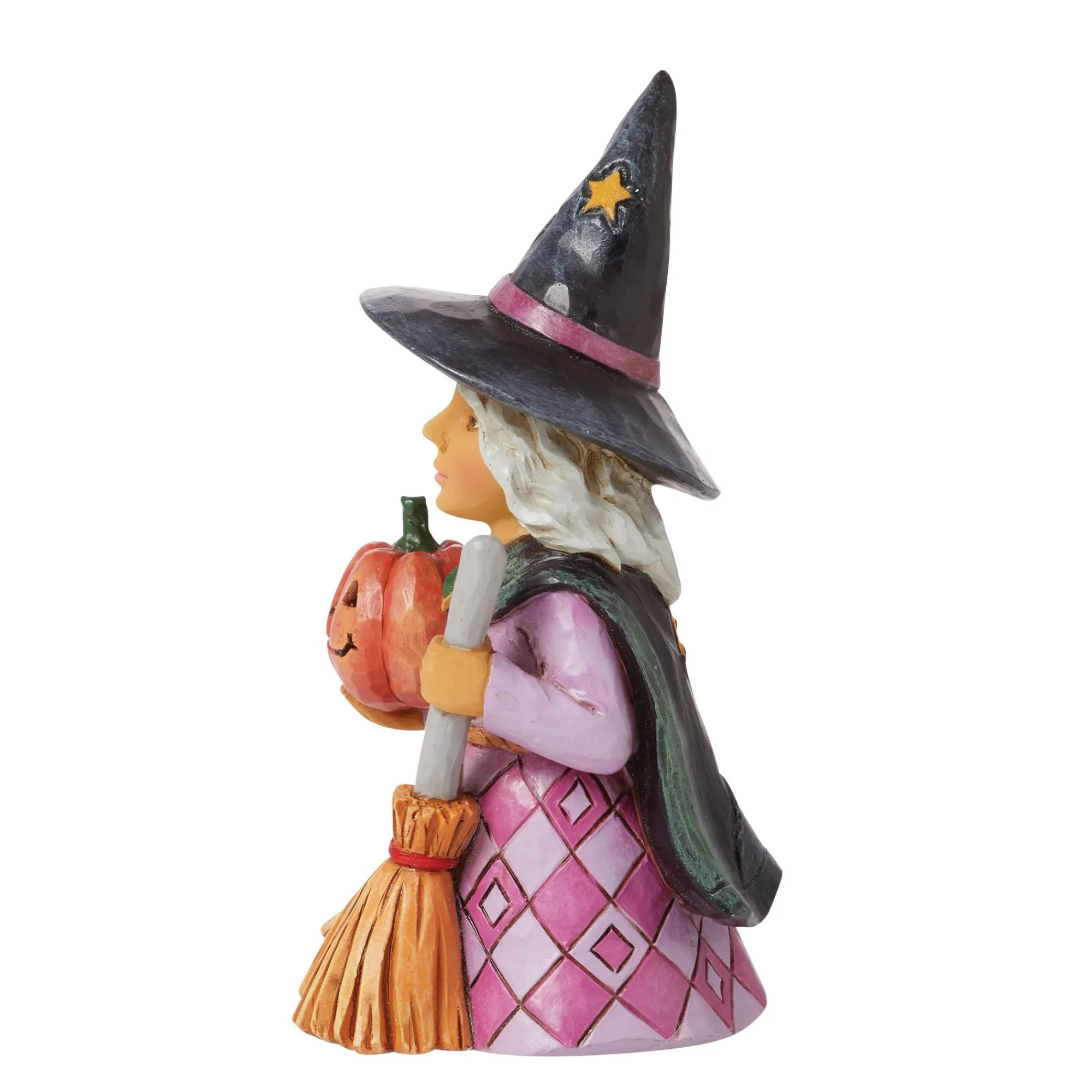 Enesco Gift Figurines | Mini Witch Holding Pumpkin
