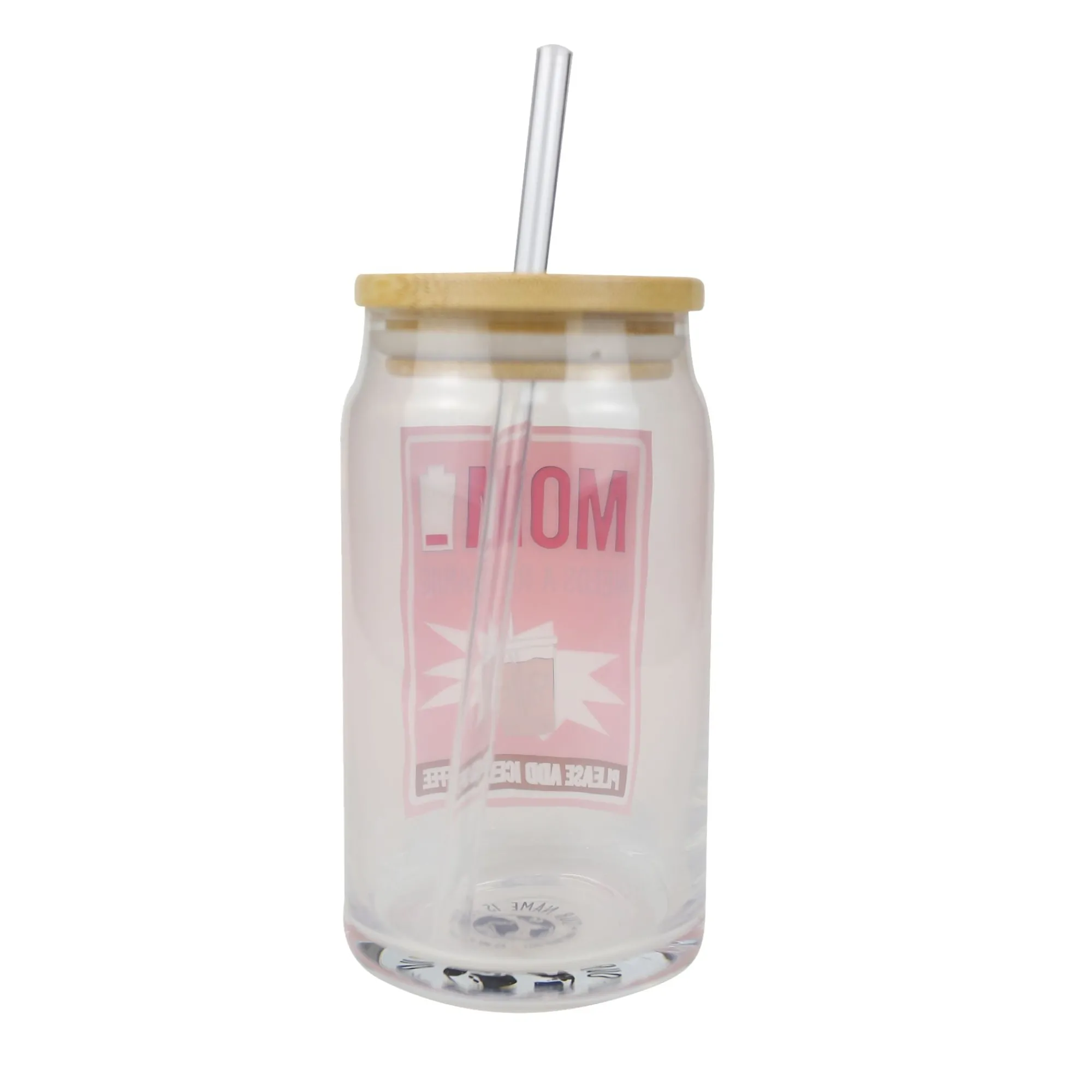 Enesco Gift Drinkware | Mom Latte Glass with Lid