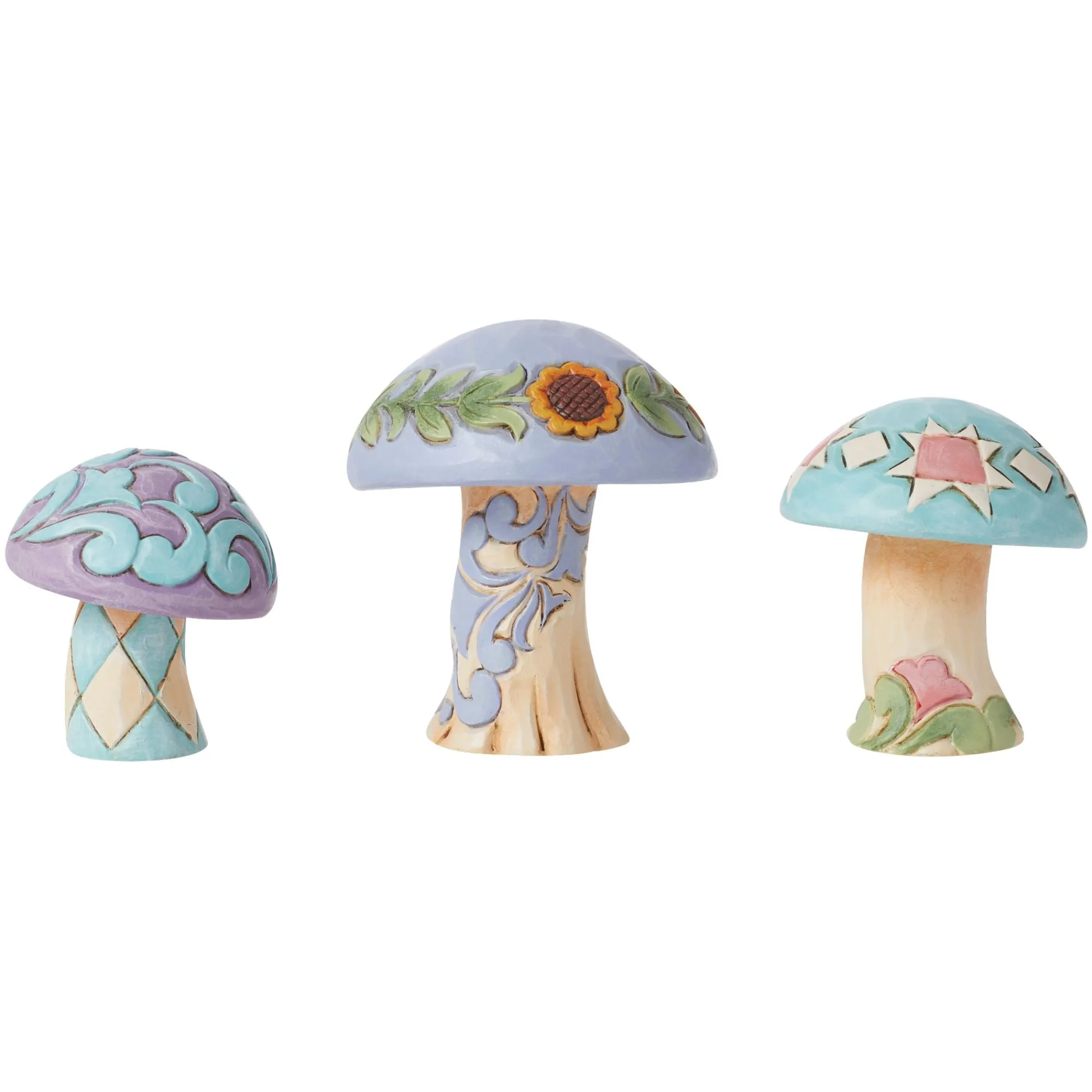Enesco Gift Figurines | Mushrooms | Mushrooms Set of 3 Figurines