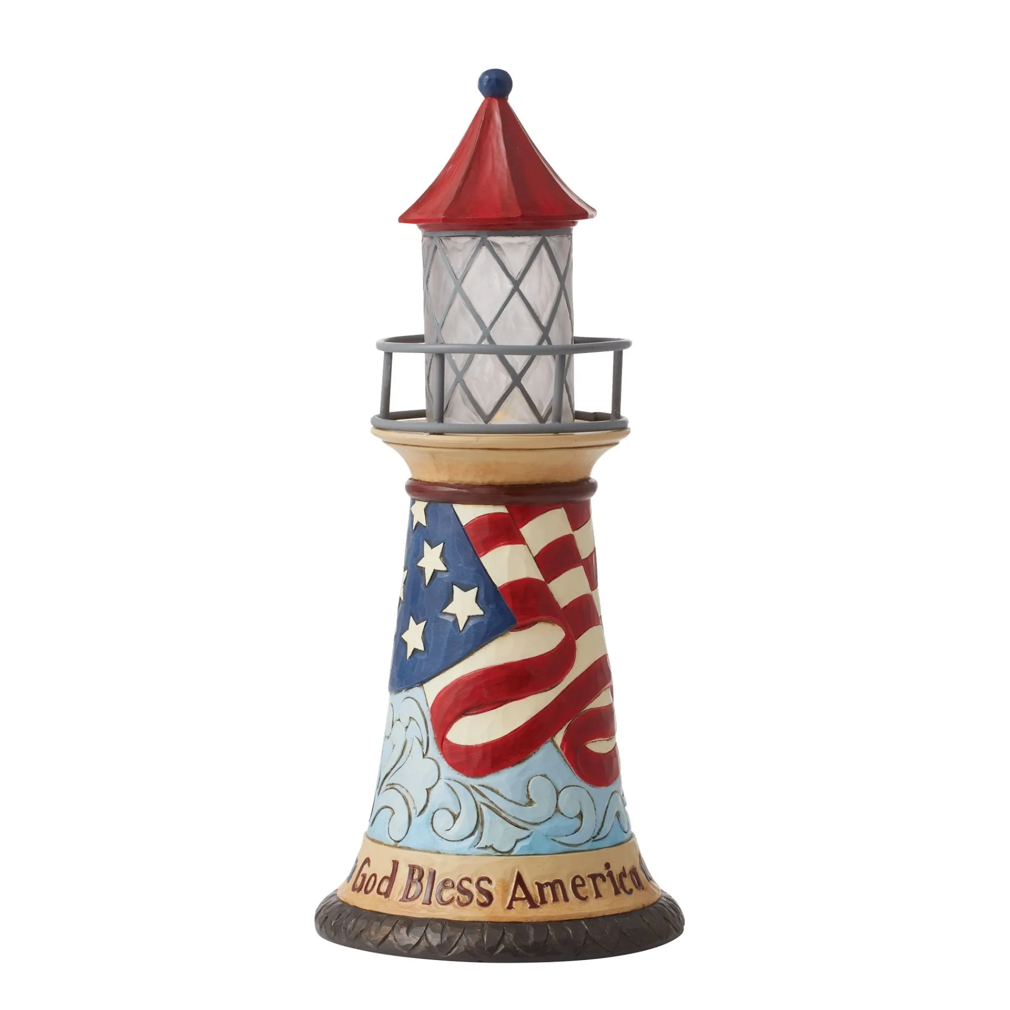 Enesco Gift Figurines | Religious | Patriotic LED Lighthouse