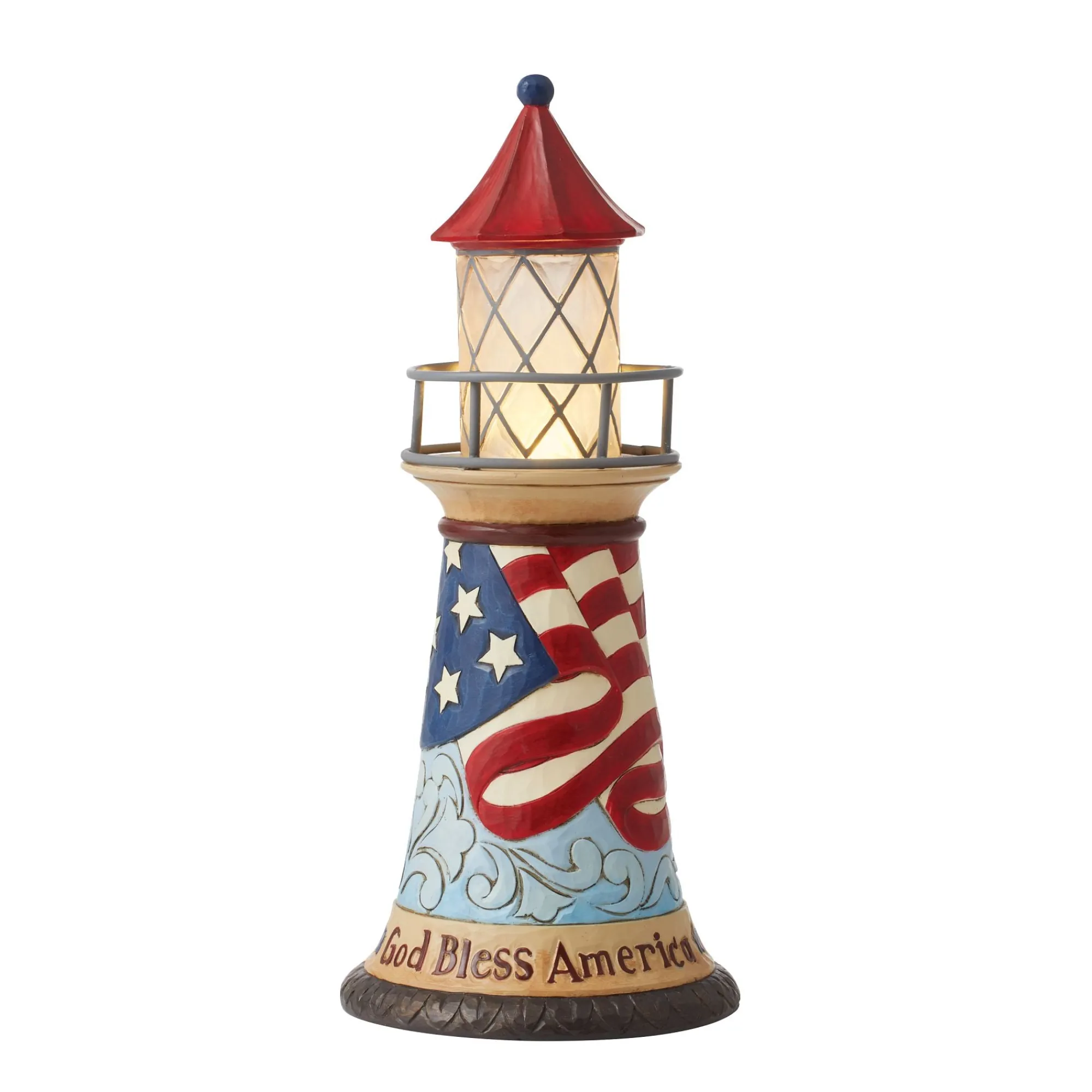 Enesco Gift Figurines | Religious | Patriotic LED Lighthouse