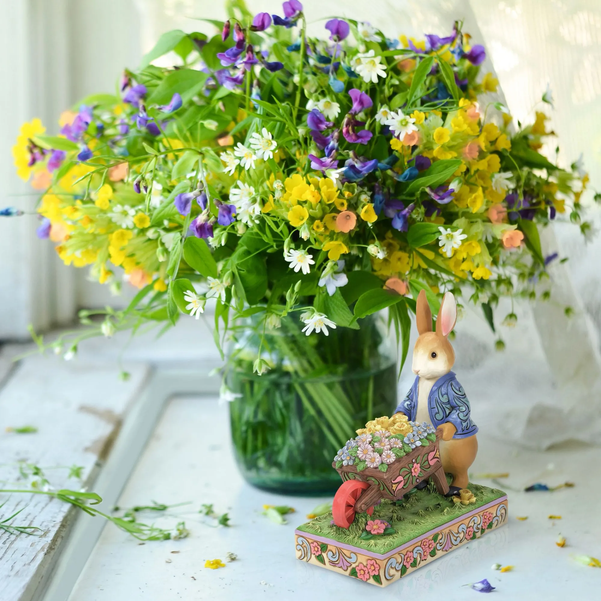 Enesco Gift Figurines | Peter Rabbit with Wheelbarrow