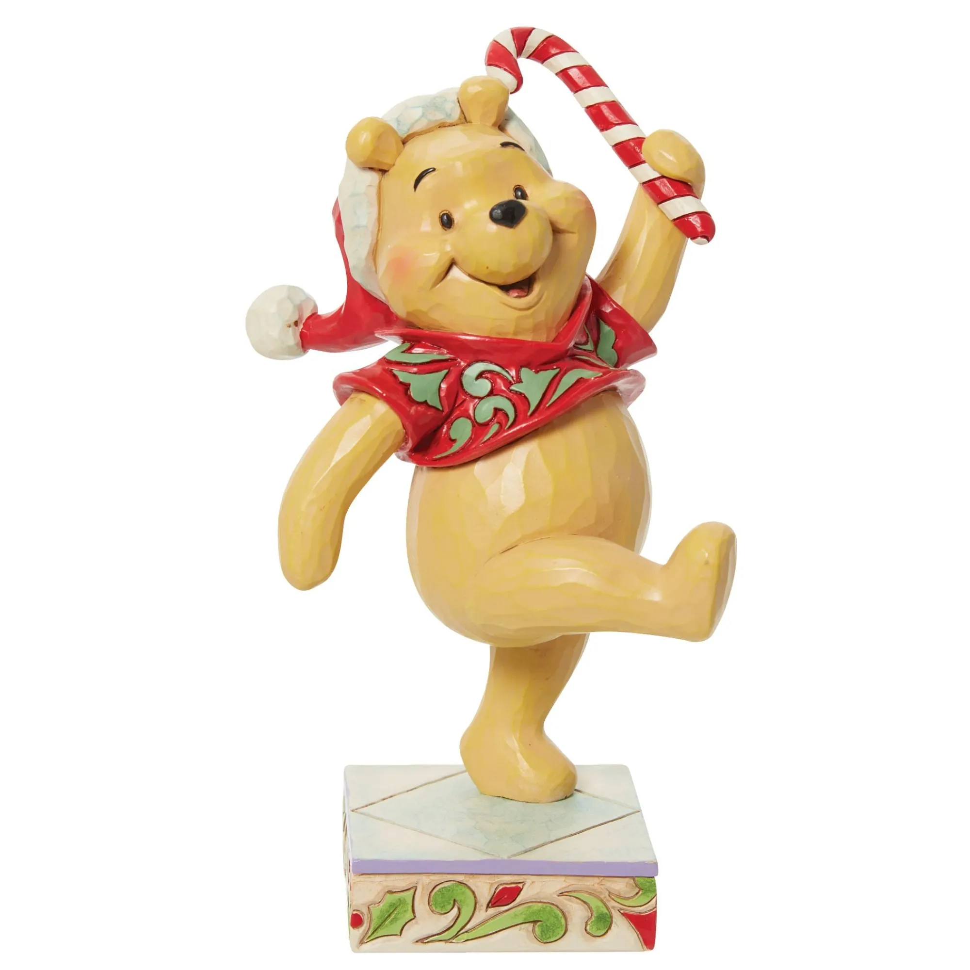 Enesco Gift Figurines | Pooh Christmas Candycane