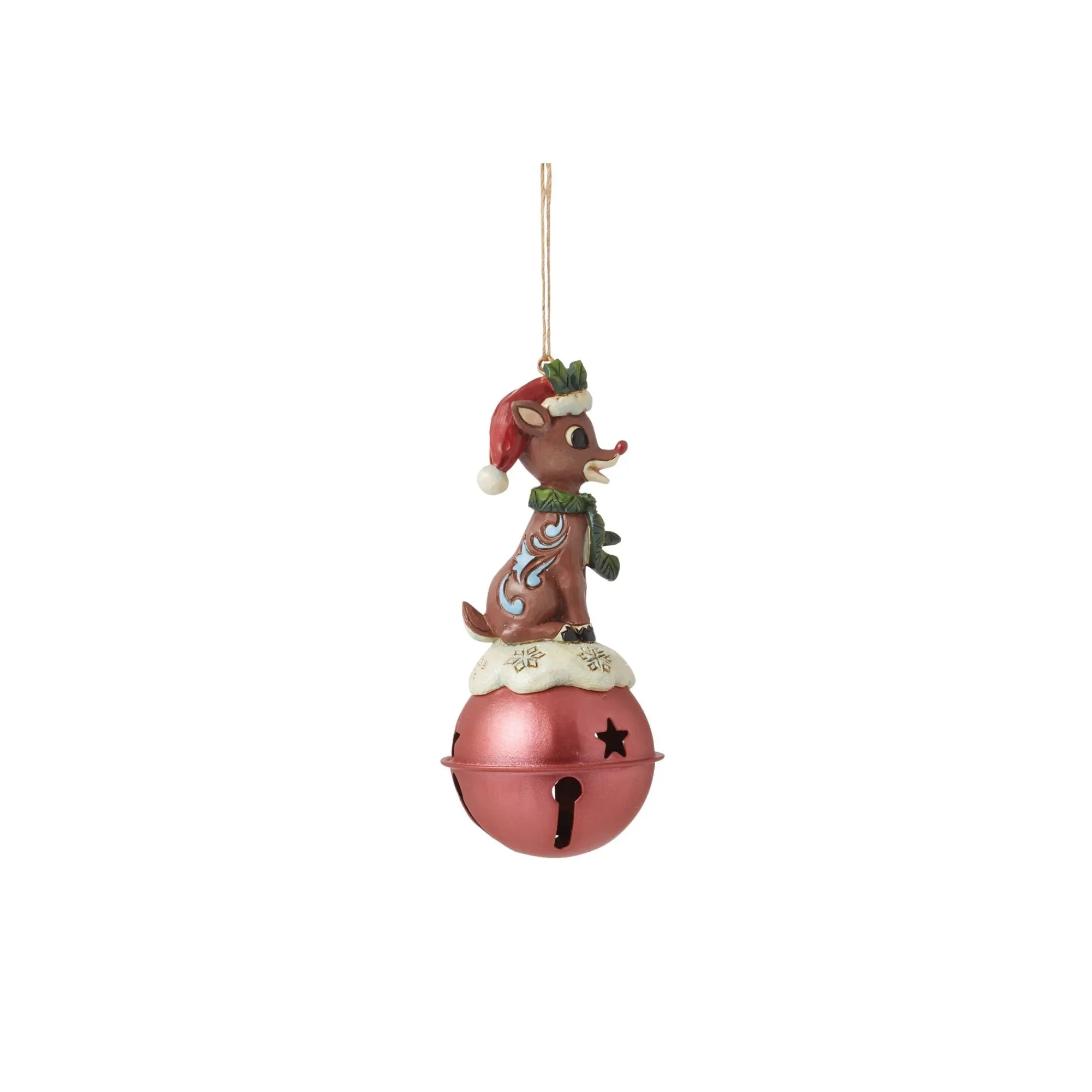 Enesco Gift Ornaments | Rudolph Standing on Bell H/O