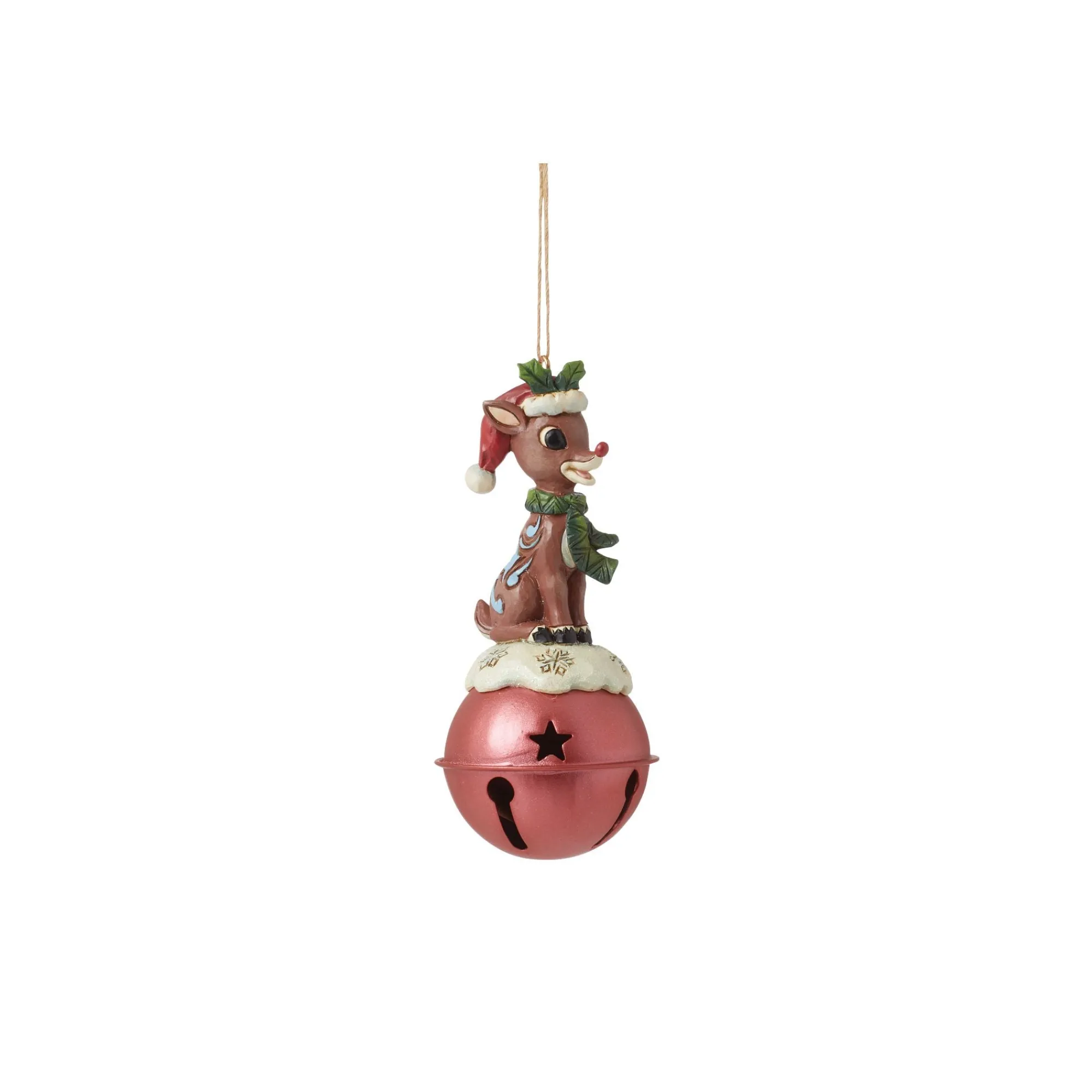 Enesco Gift Ornaments | Rudolph Standing on Bell H/O