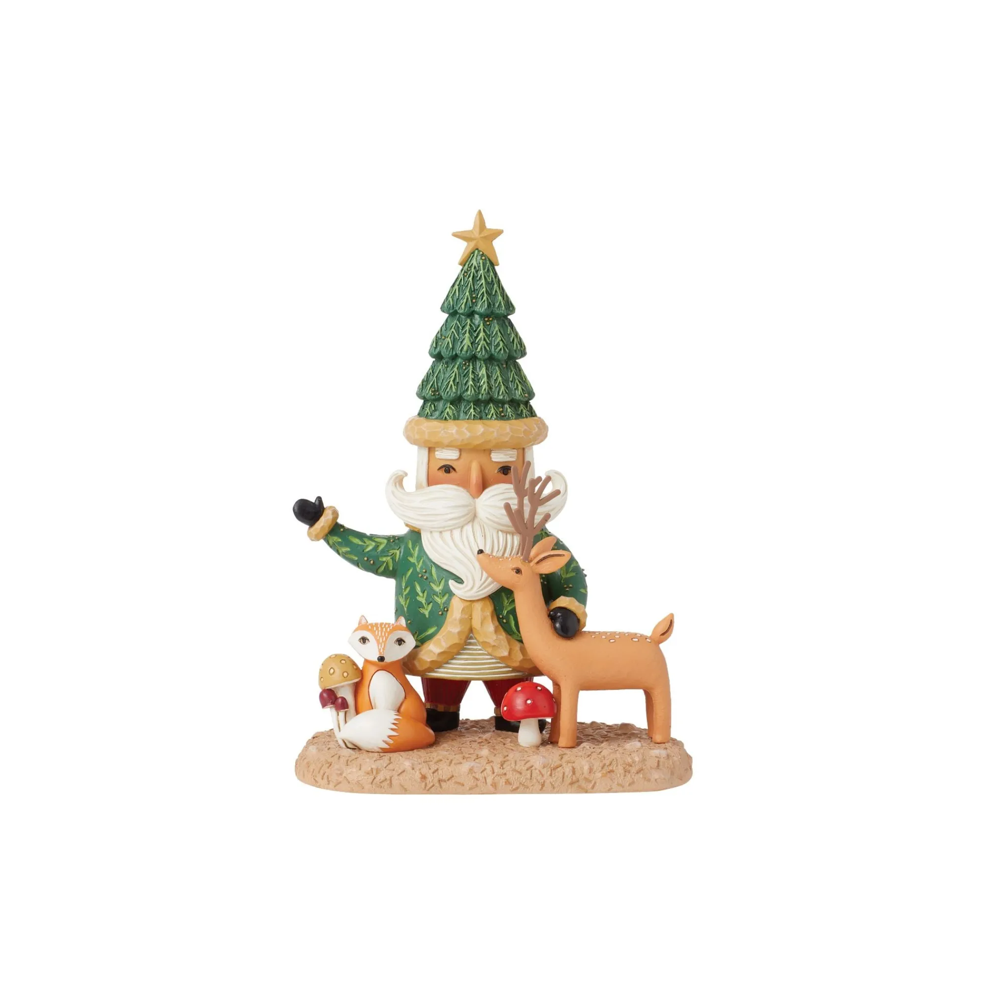 Enesco Gift Figurines | Santas | Santa and Forest Friends Fig