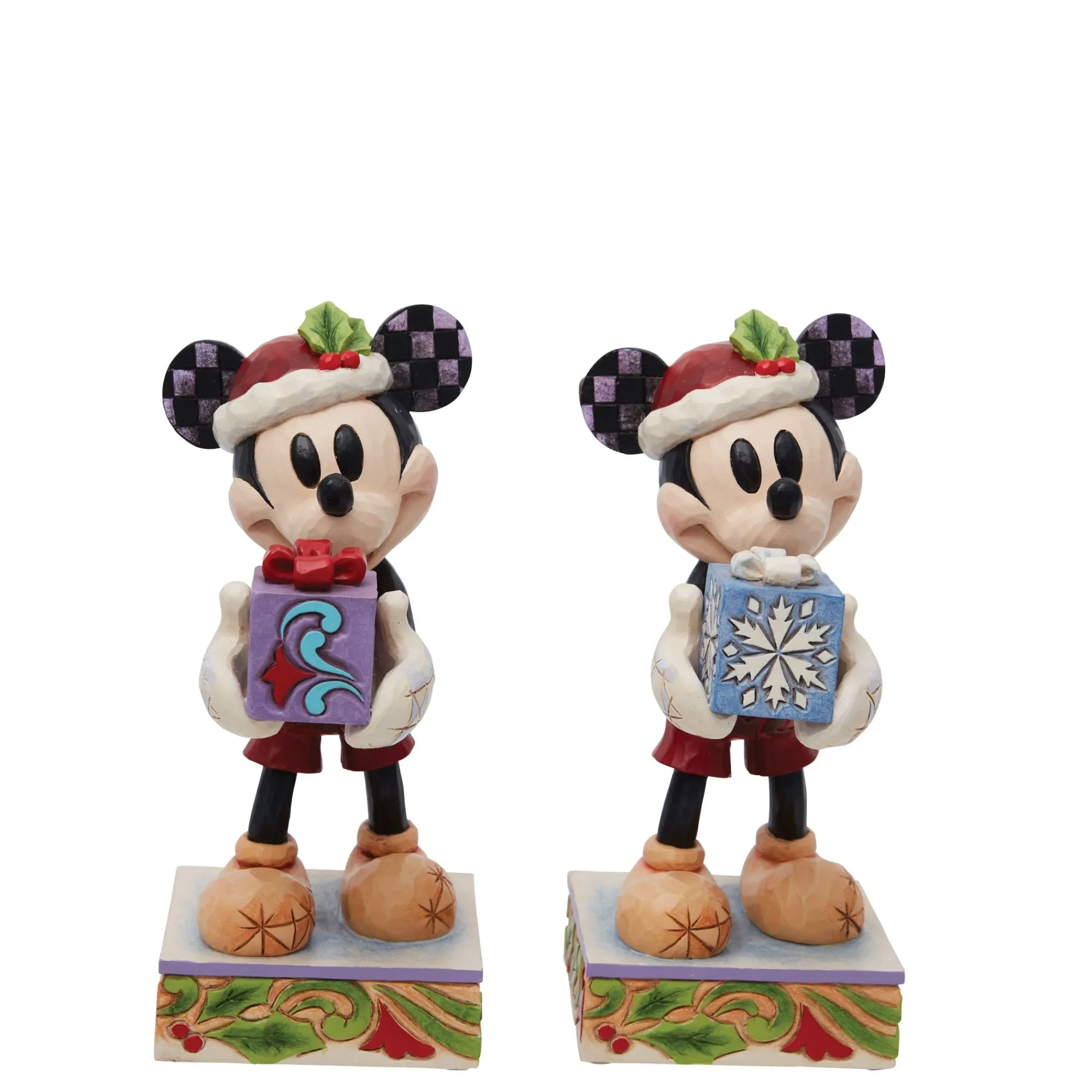 Enesco Gift Figurines | Santas | Santa Mickey with Gift