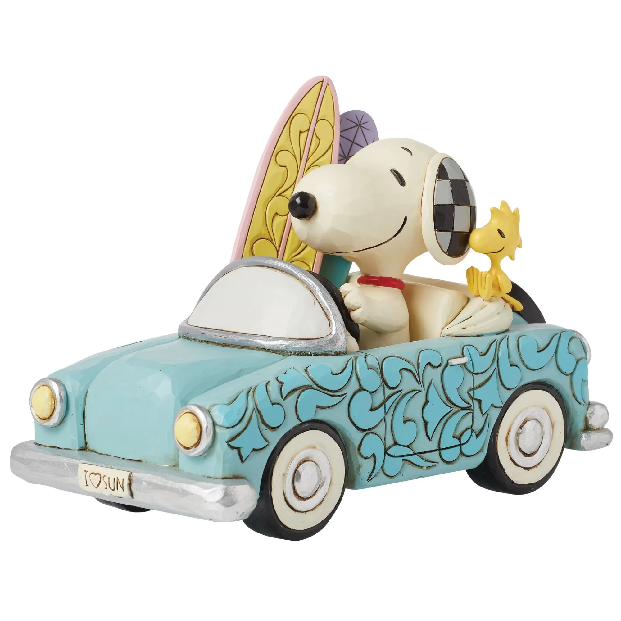 Enesco Gift Figurines | Snoopy & Woodstock in Car Surf