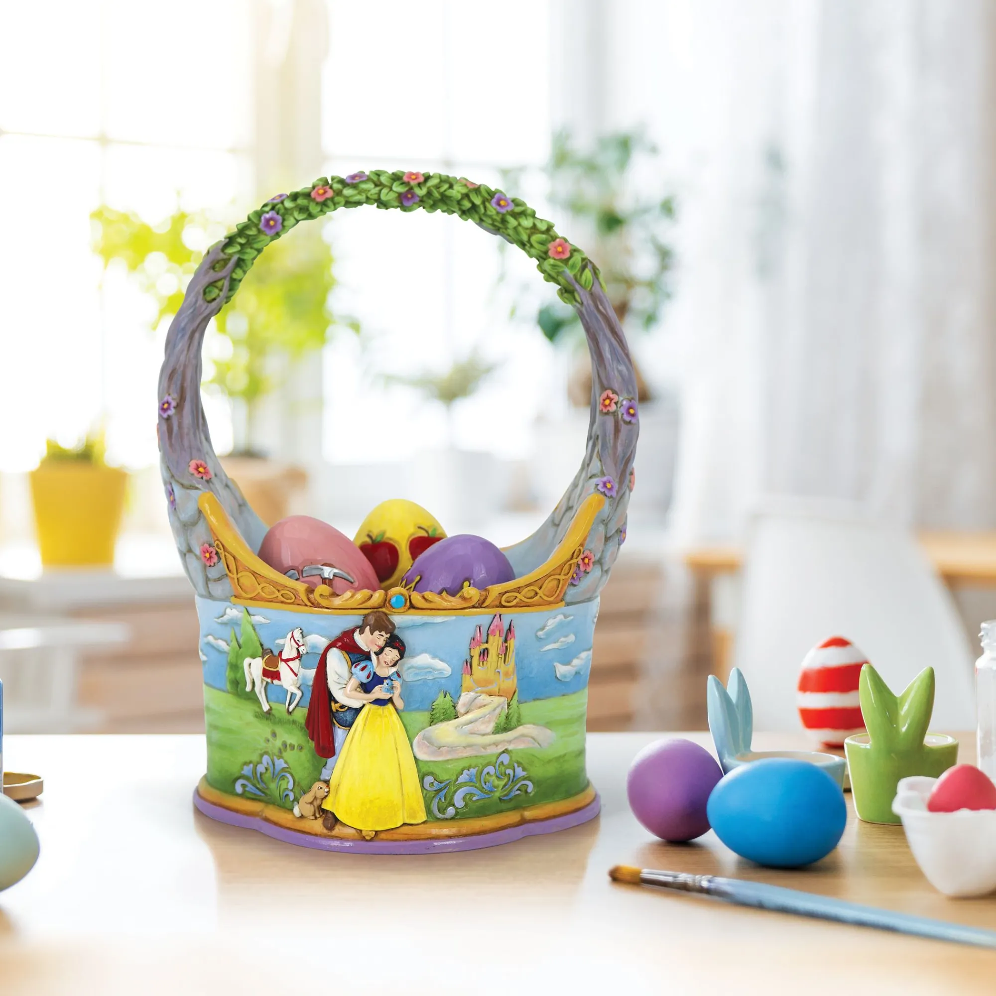 Enesco Gift Figurines | Snow White Basket & Eggs