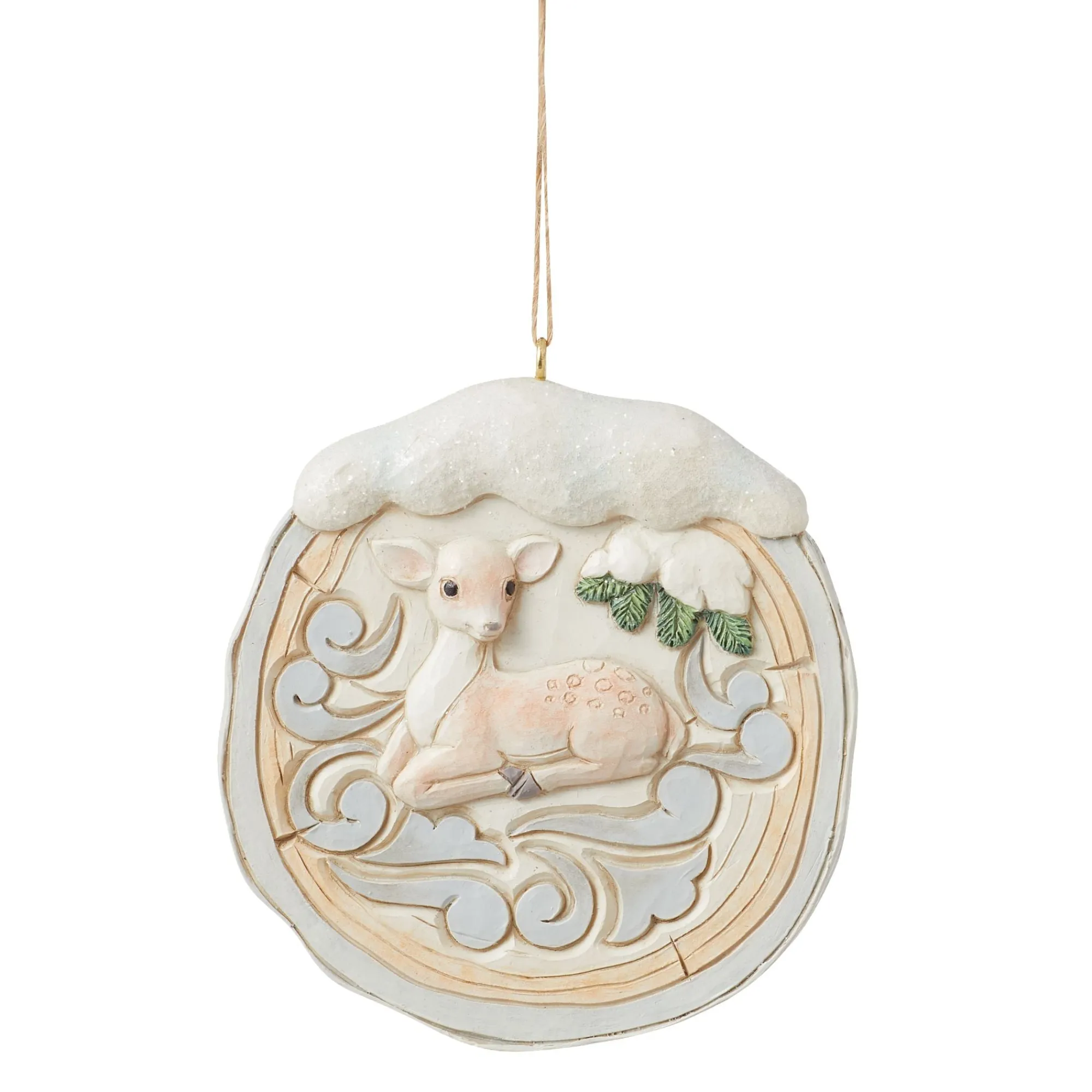 Enesco Gift Figurines | Wdlnd Birch Bark Fawn Scene Or