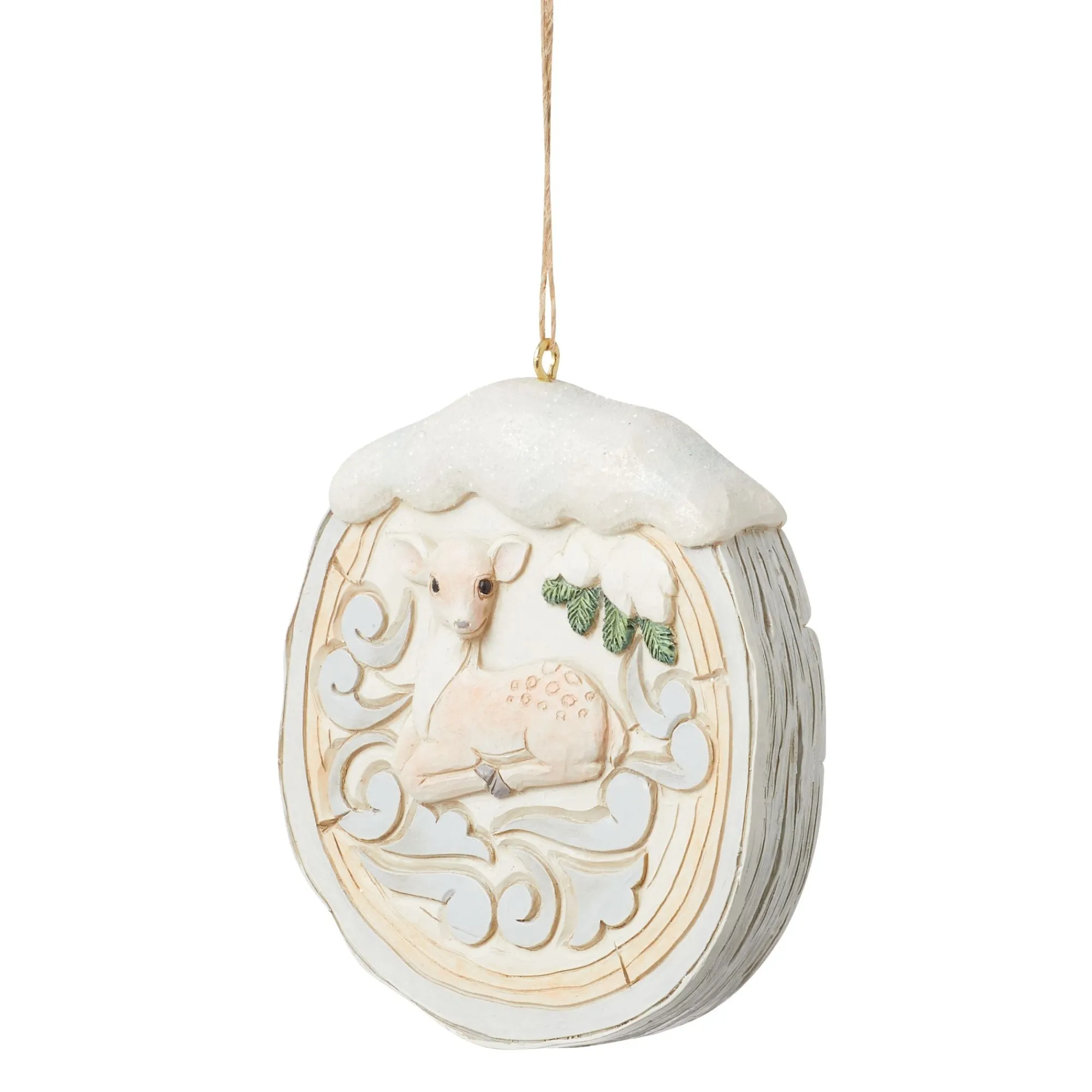 Enesco Gift Figurines | Wdlnd Birch Bark Fawn Scene Or