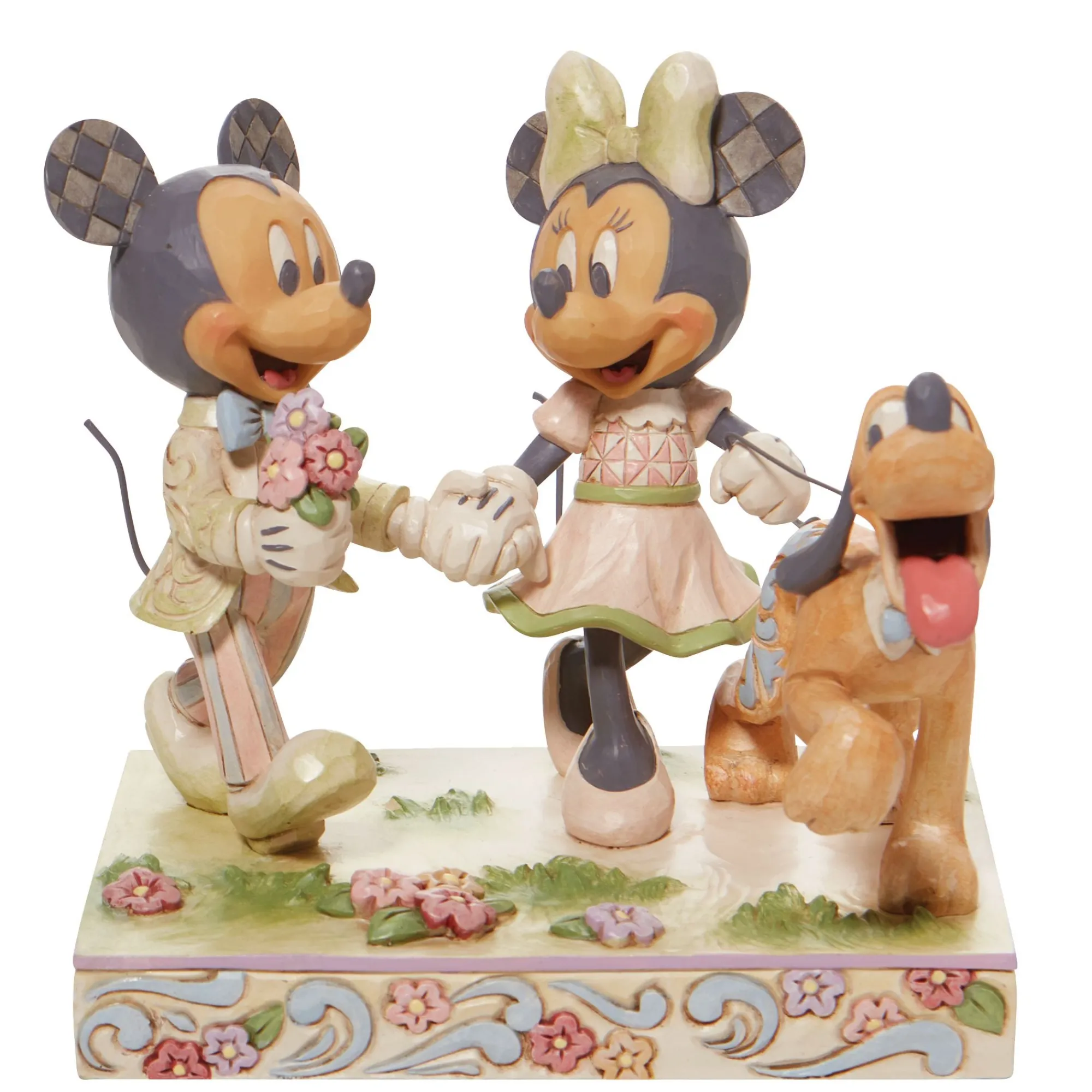 Enesco Gift Figurines | White Woodland Mickey&Minnie