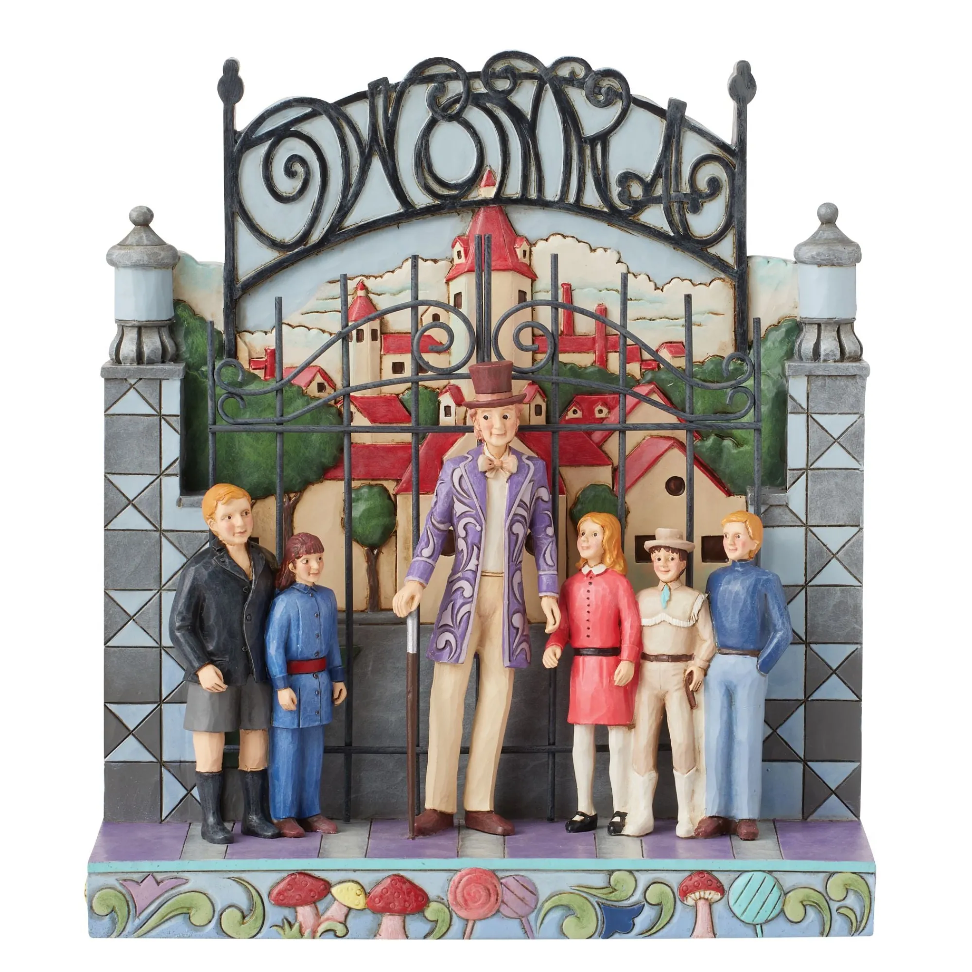 Enesco Gift Figurines | Willy Wonka w/Children By Gate